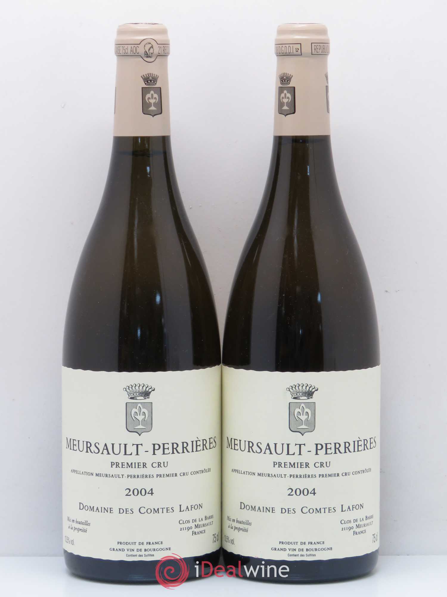 Meursault 1er Cru Perrières Comtes Lafon (Domaine des) 2004 - Lot de 2 bouteilles - 0