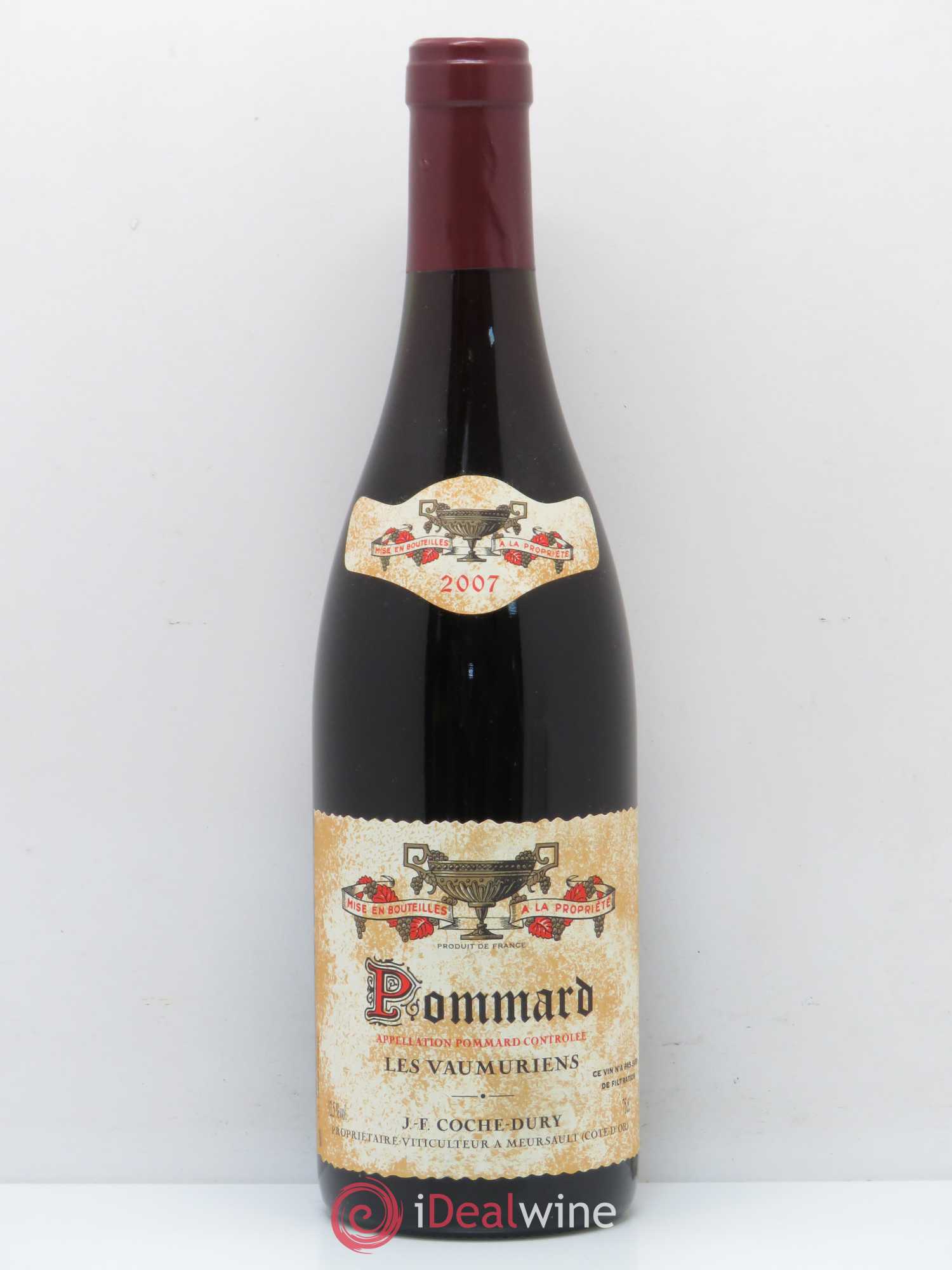 Pommard les Vaumuriens Coche Dury (Domaine) 2007 - Lot de 1 bouteille - 0
