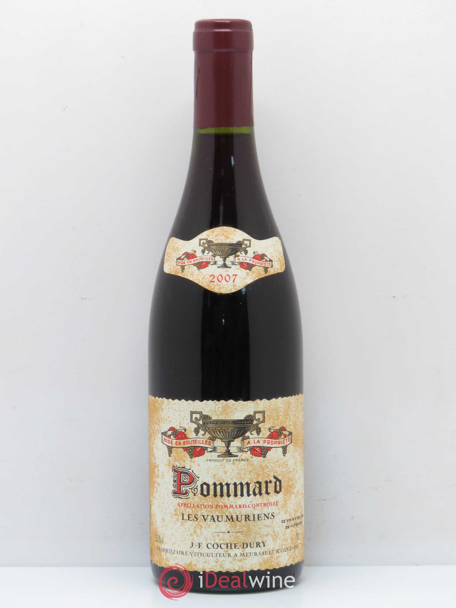Pommard les Vaumuriens Coche Dury (Domaine) 2007 - Lot de 1 bouteille - 0