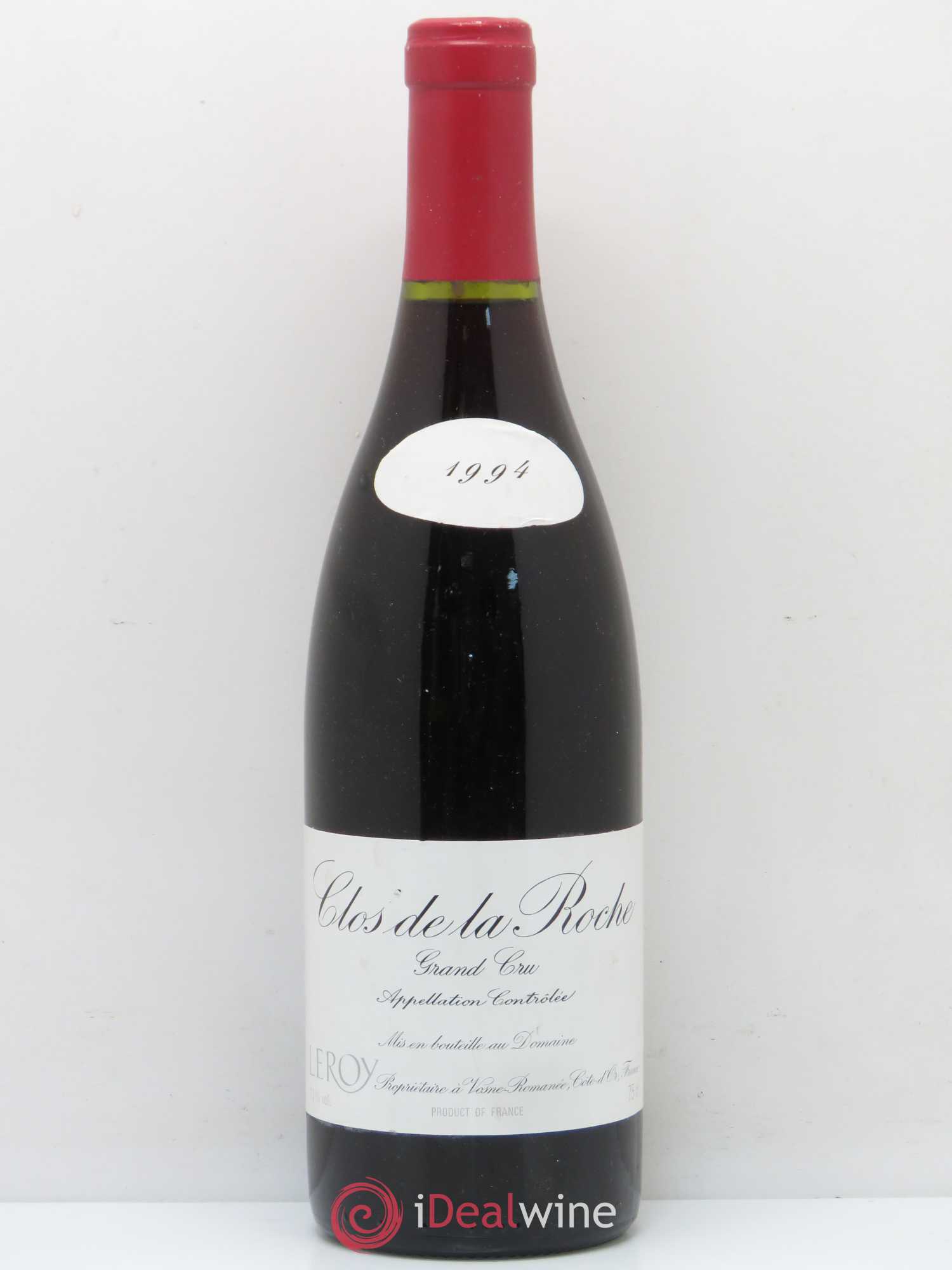 Clos de la Roche Grand Cru Leroy (Domaine) 1994 - Lot de 1 bouteille - 0