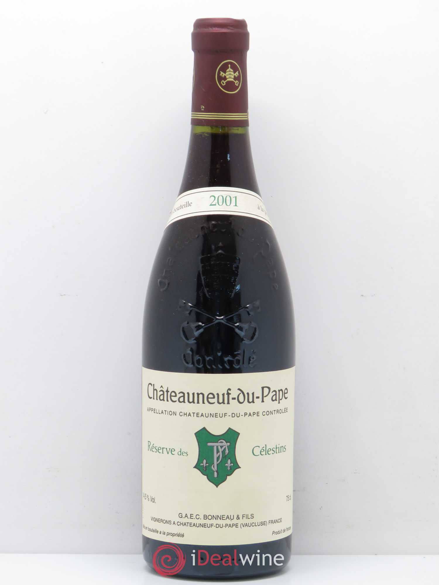 Châteauneuf-du-Pape Réserve des Célestins Henri Bonneau & Fils 2001 - Lot de 1 bouteille - 0