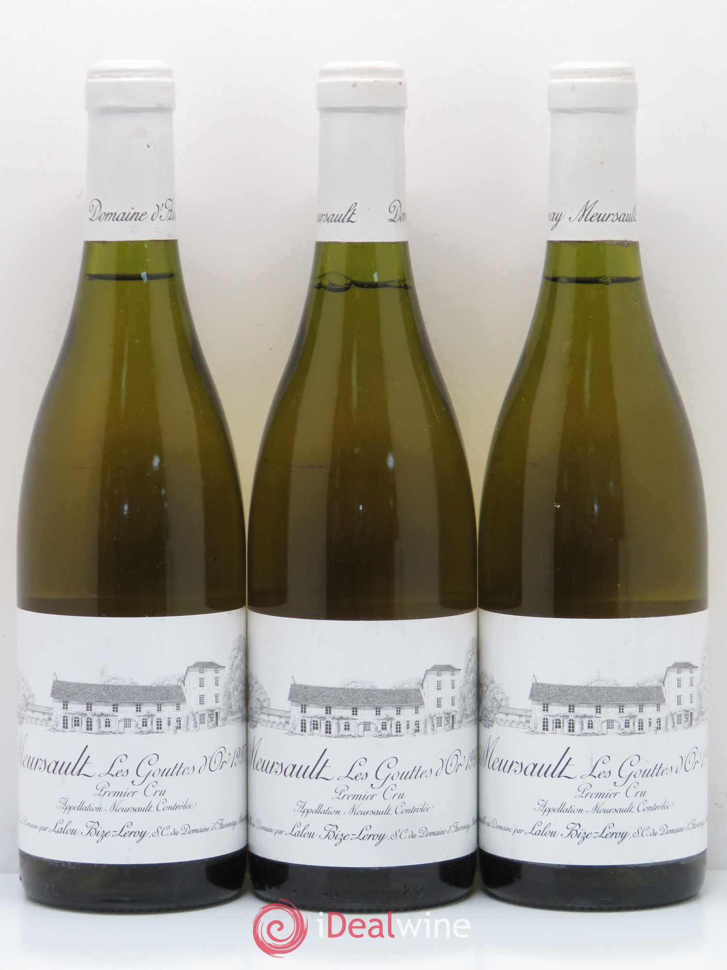 Meursault 1er Cru Les Gouttes d'Or d'Auvenay (Domaine) 1997 - Lot de 3 bouteilles - 0