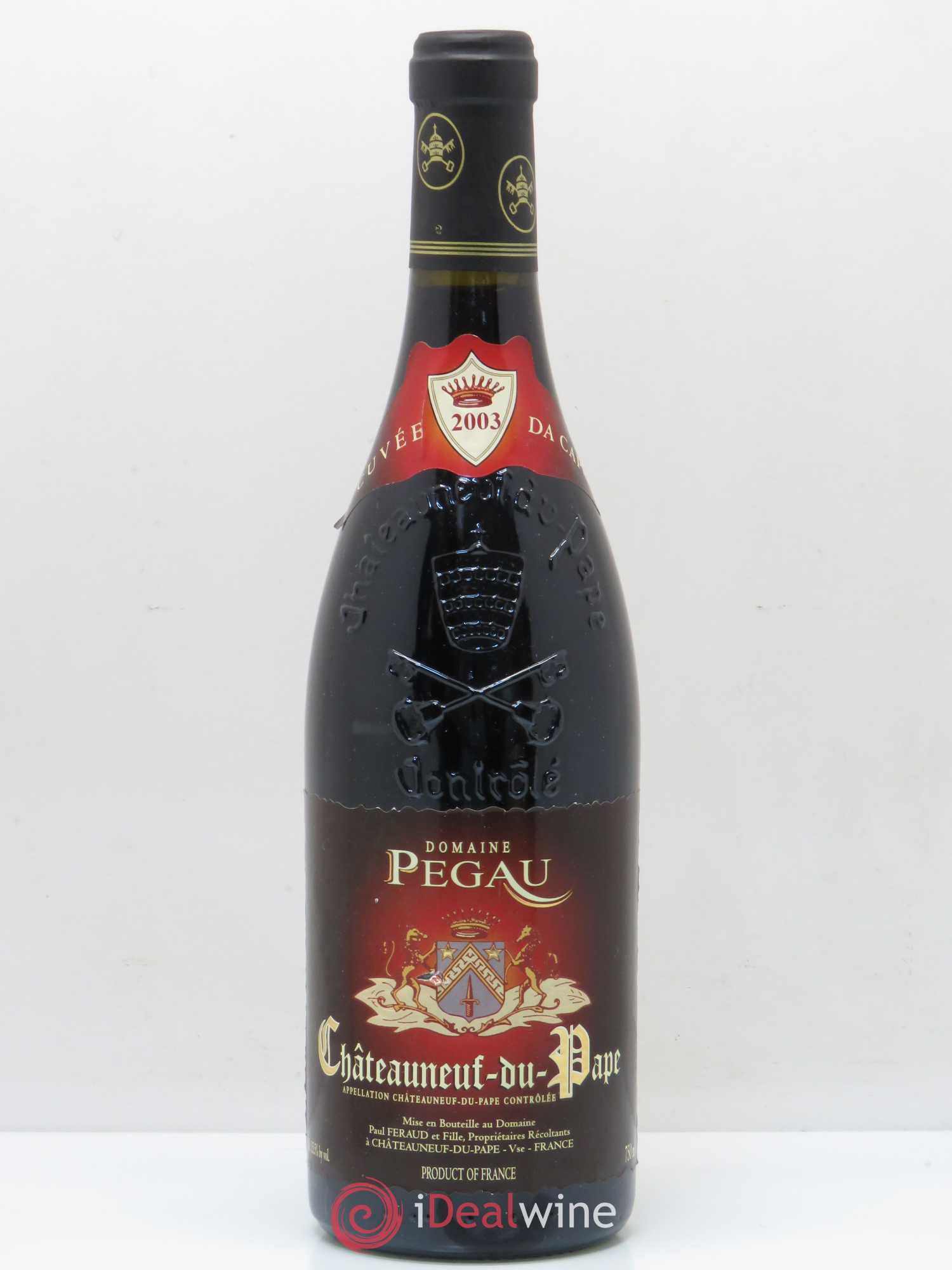 Châteauneuf-du-Pape Domaine du Pégau Cuvée Da Capo Paul et Laurence Féraud 2003 - Lot de 1 bouteille - 0
