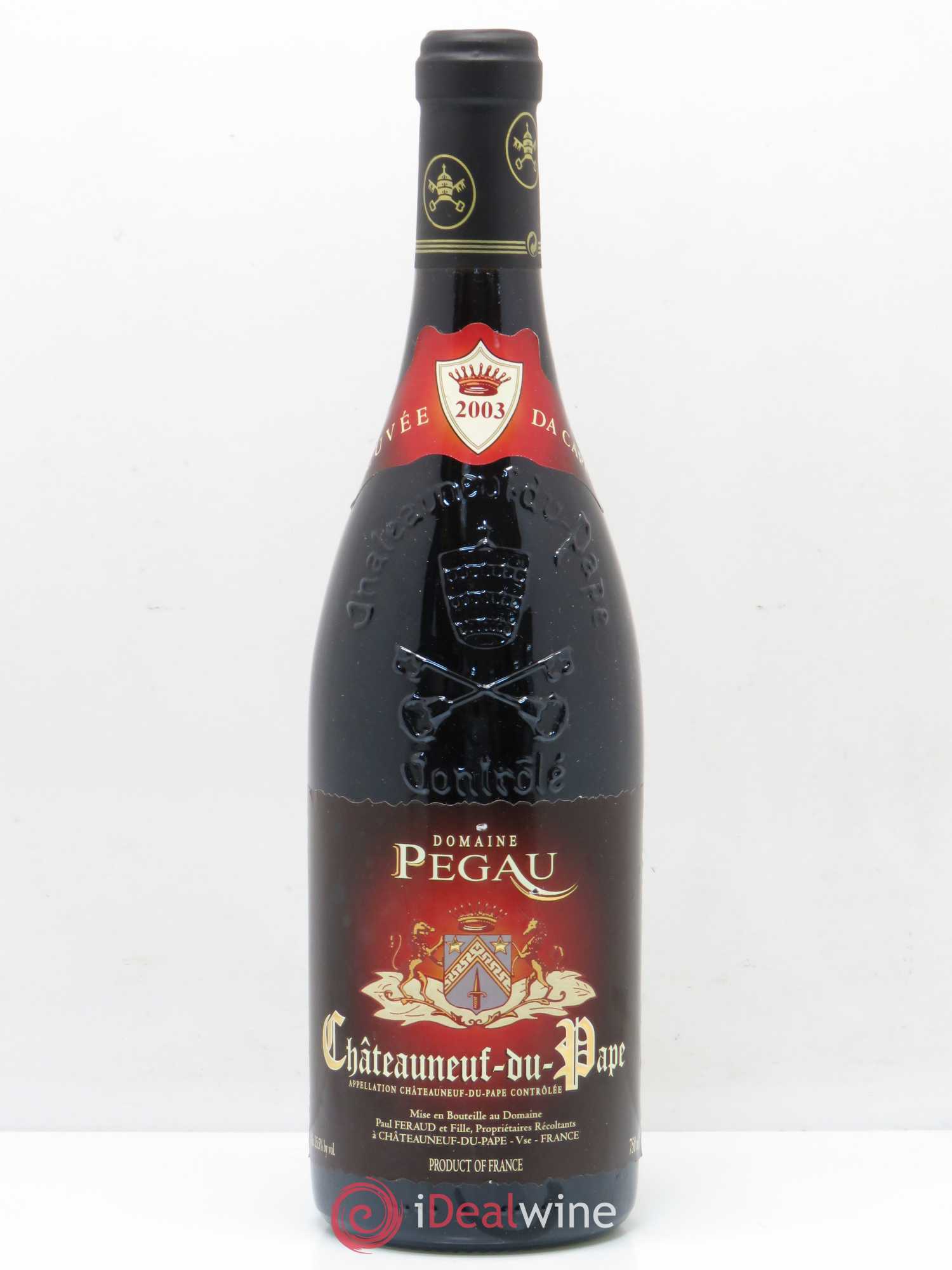 Châteauneuf-du-Pape Domaine du Pégau Cuvée Da Capo Paul et Laurence Féraud 2003 - Lot de 1 bouteille - 0