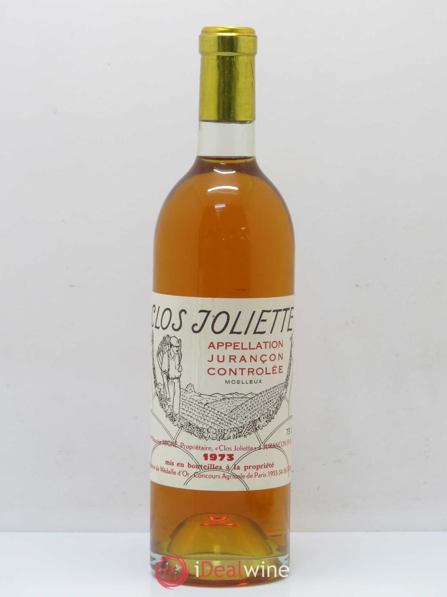 Jurançon Clos Joliette 1973 - Posten von 1 Flasche - 0
