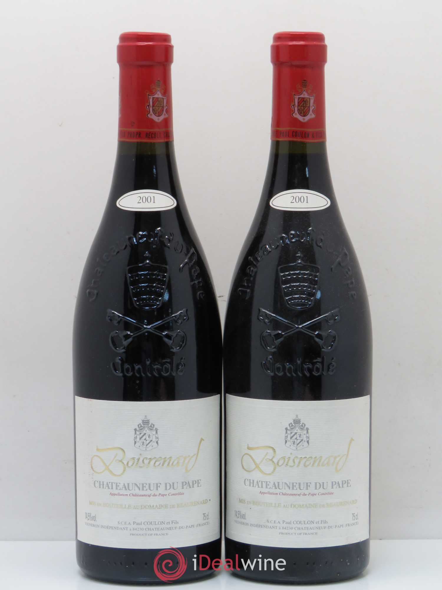 Châteauneuf-du-Pape Cuvée Boisrenard Beaurenard (Domaine de) 2001 - Lot de 2 bouteilles - 0