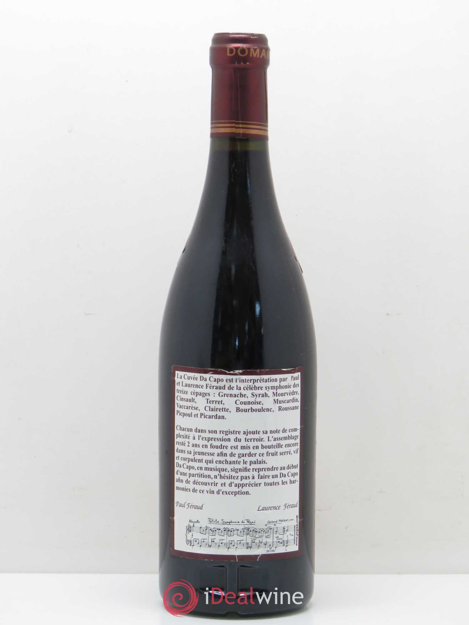 Châteauneuf-du-Pape Domaine du Pégau Cuvée Da Capo Paul et Laurence Féraud 1998 - Lot de 1 bouteille - 1