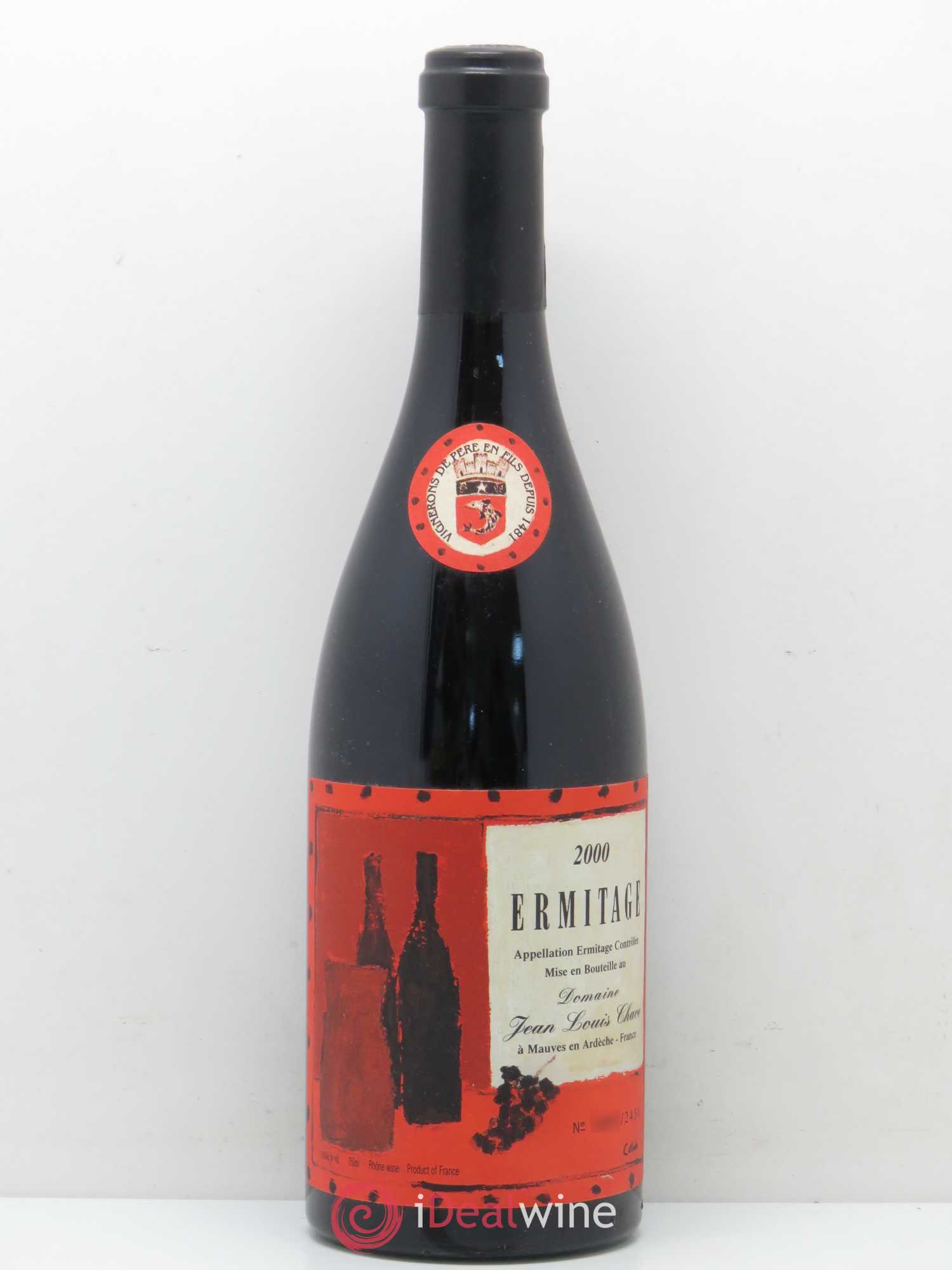 Hermitage Ermitage Cuvée Cathelin Jean-Louis Chave 2000 - Lot de 1 bouteille - 0