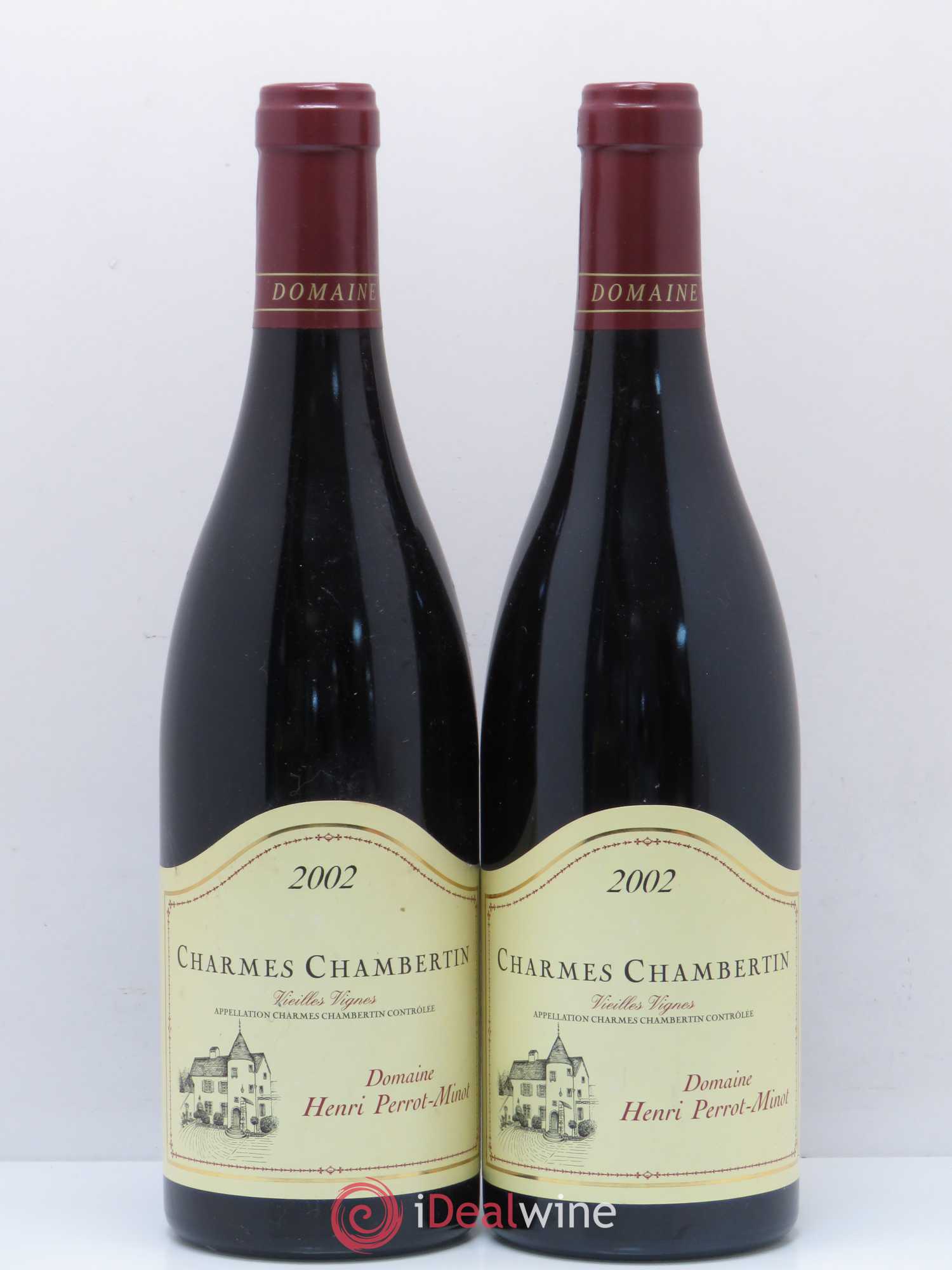 Charmes-Chambertin Grand Cru Vieilles vignes Perrot Minot 2002 - Posten von 2 Flaschen - 0