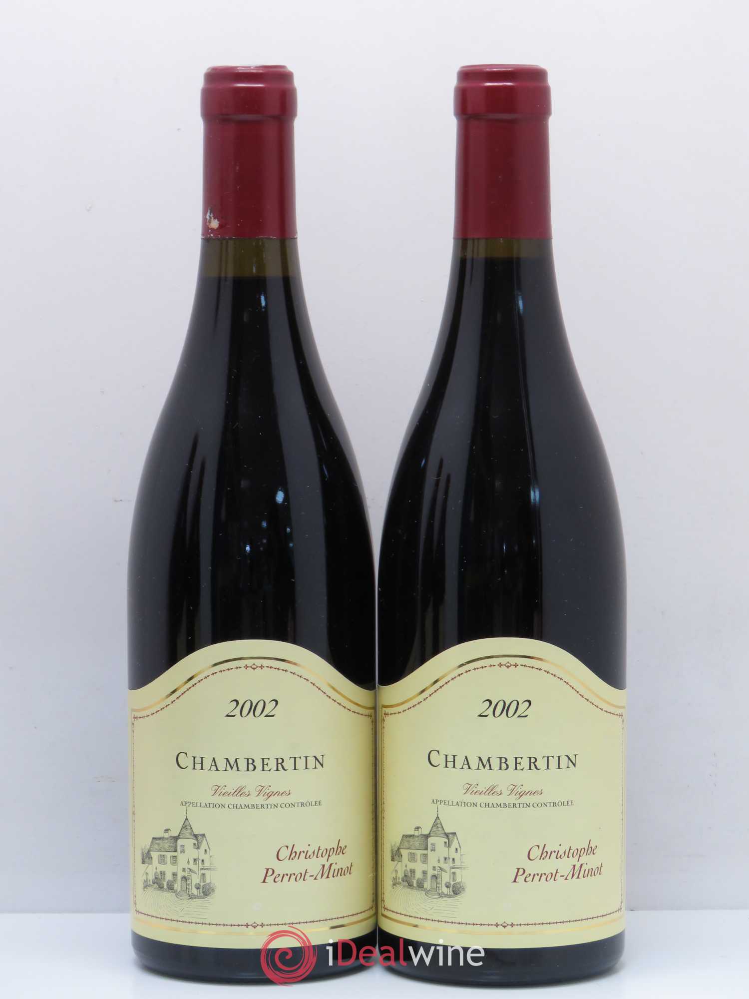 Chambertin Grand Cru Vieilles vignes Perrot-Minot 2002 - Lot de 2 bouteilles - 0