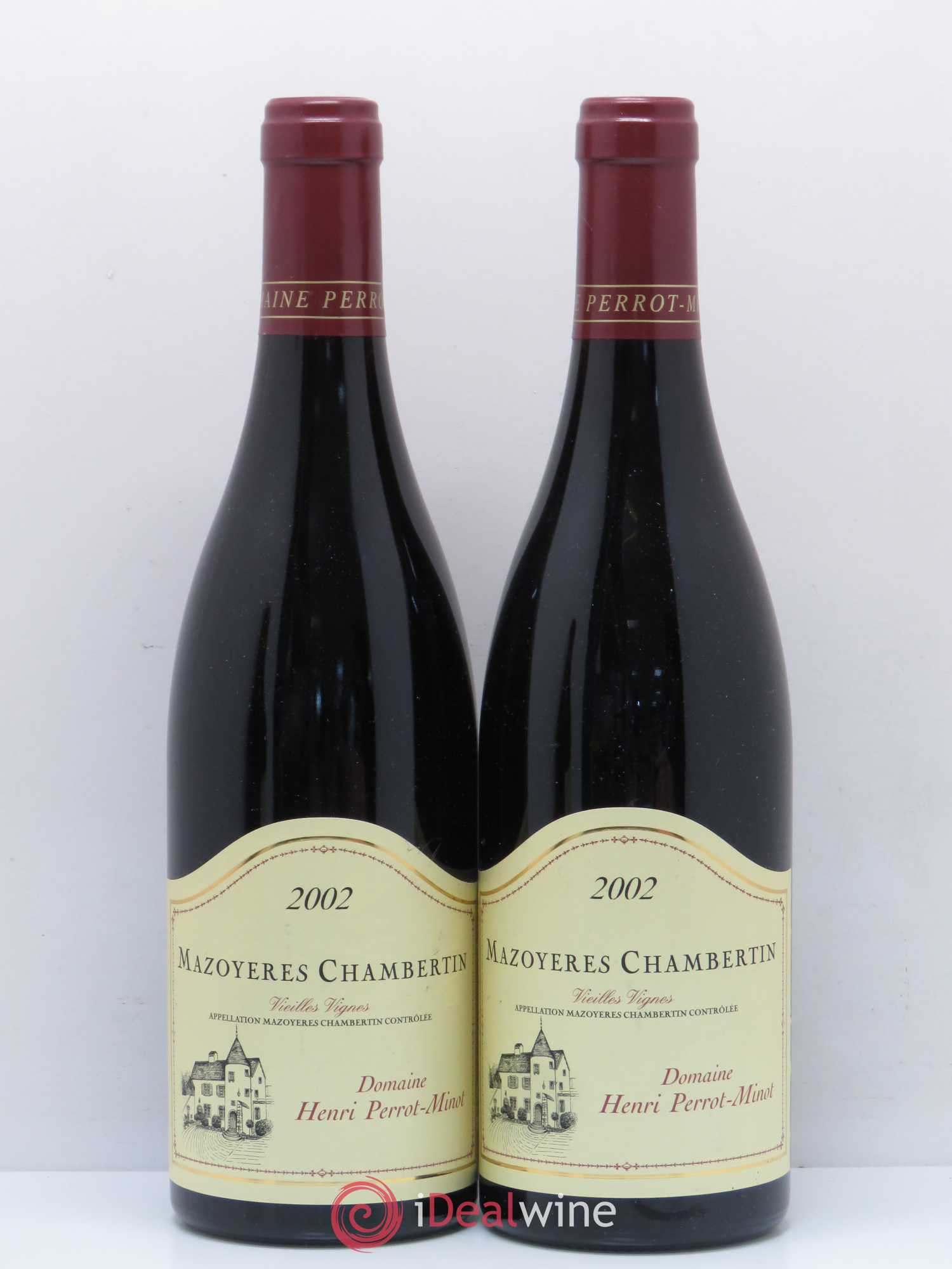 Mazoyères-Chambertin Grand Cru Vieilles Vignes Perrot-Minot 2002 - Lot de 2 bouteilles - 0