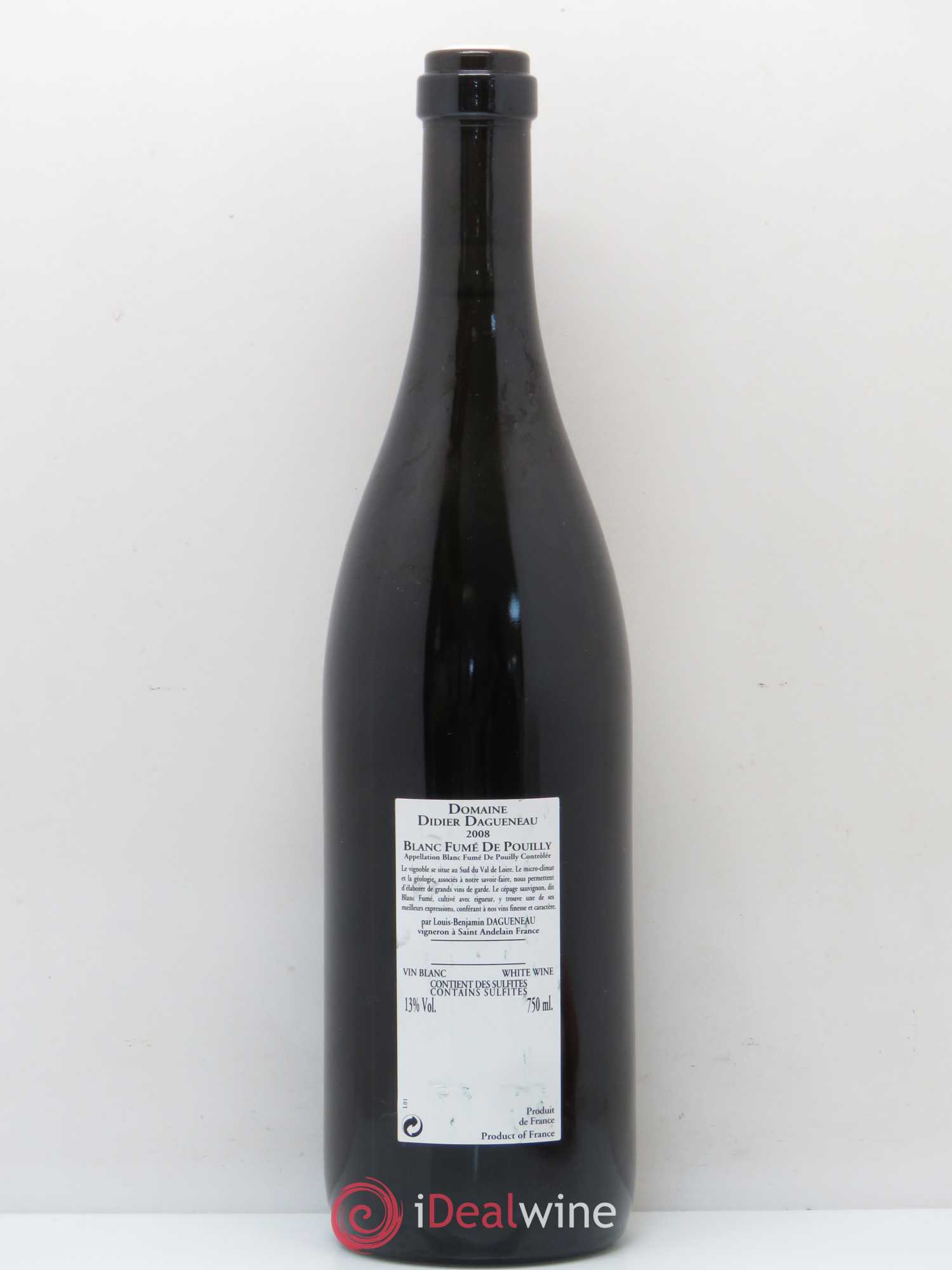 Pouilly-Fumé Clos du Calvaire Dagueneau (Domaine Didier - Louis-Benjamin) 2008 - Lot de 1 bouteille - 1