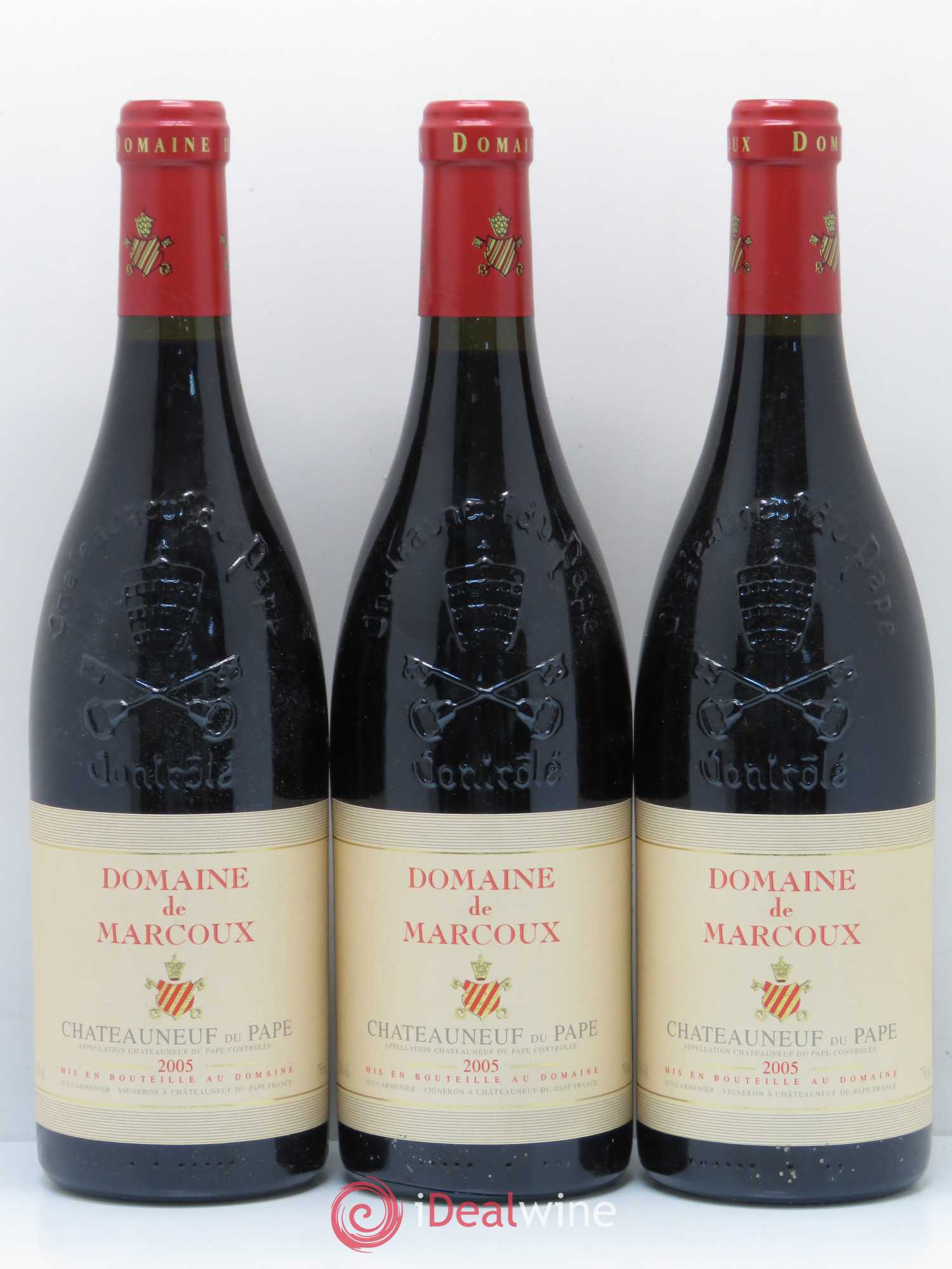 Châteauneuf-du-Pape Marcoux (Domaine de) 2005 - Lot de 3 bouteilles - 0