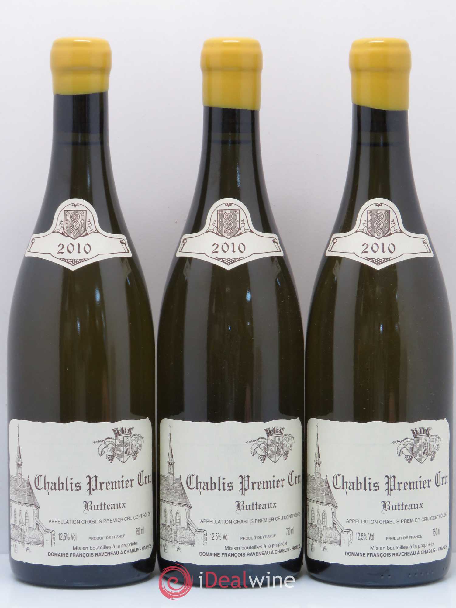 Chablis 1er Cru Butteaux Raveneau (Domaine) 2010 - Lot de 3 bouteilles - 0