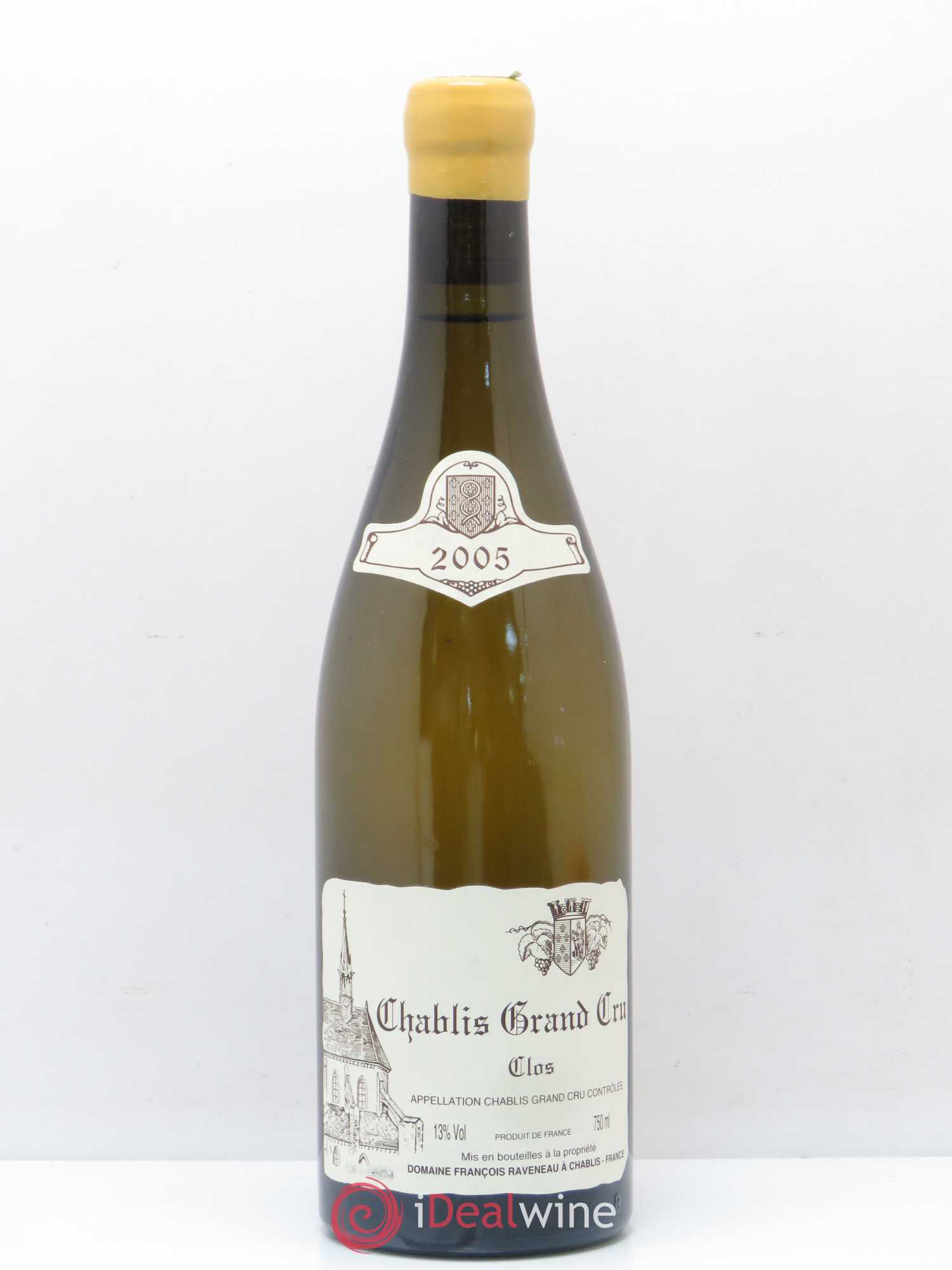 Chablis Grand Cru Clos Raveneau (Domaine) 2005 - Lot de 1 bouteille - 0