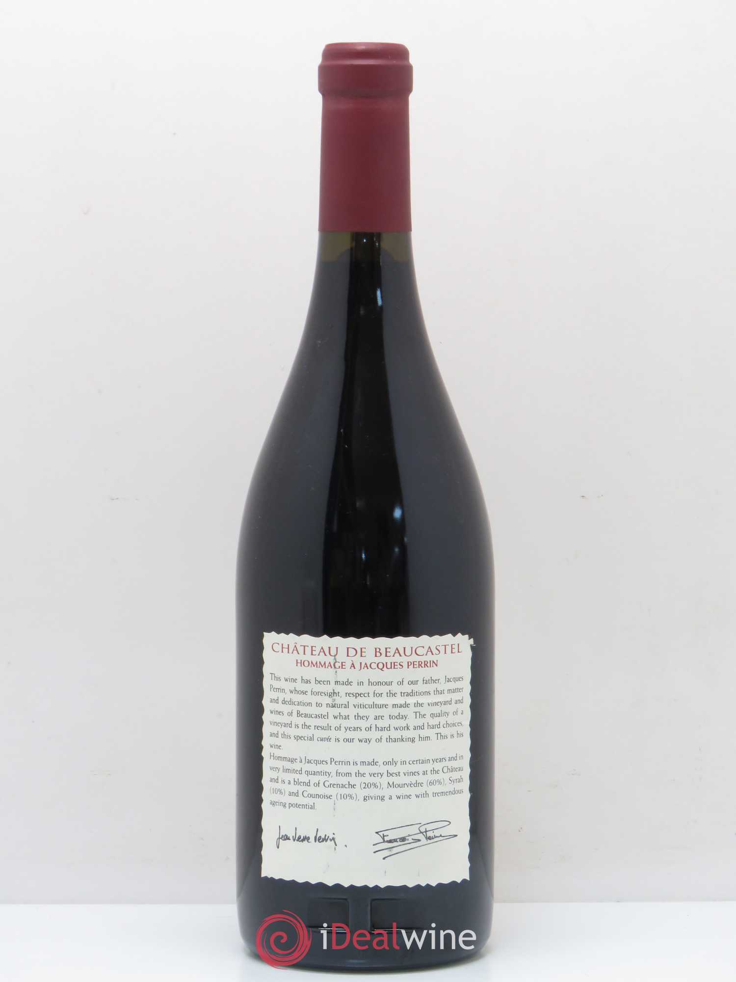 Châteauneuf-du-Pape Château de Beaucastel Hommage à Jacques Perrin Famille Perrin 2001 - Posten von 1 Flasche - 1