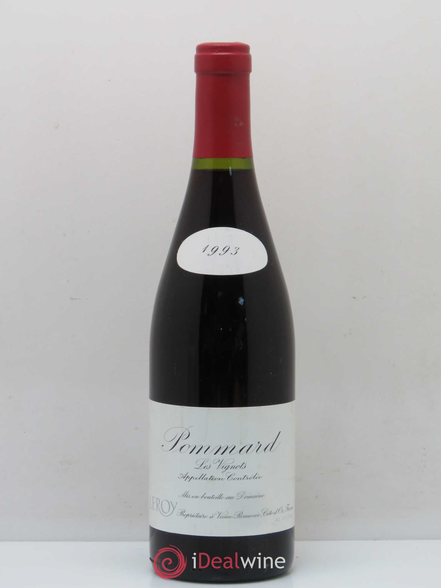 Pommard Les Vignots Leroy (Domaine) 1993 - Lot de 1 bouteille - 0