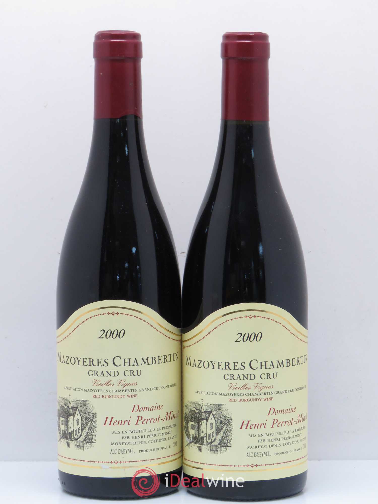 Mazoyères-Chambertin Grand Cru Vieilles Vignes Perrot-Minot Vieilles vignes 2000 - Lot de 2 bouteilles - 0