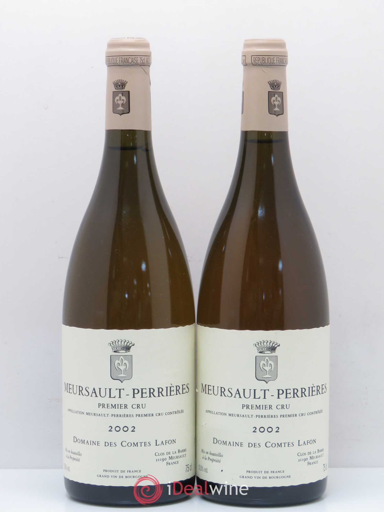 Meursault 1er Cru Perrières Comtes Lafon (Domaine des) 2002 - Lot de 2 bouteilles - 0