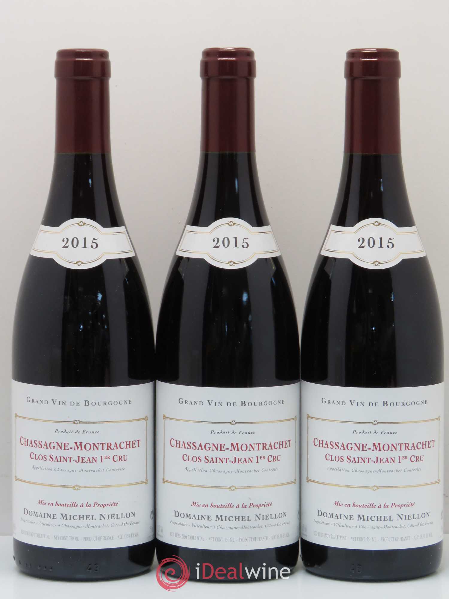 Chassagne-Montrachet 1er Cru 2015 - Lot de 3 bouteilles - 0
