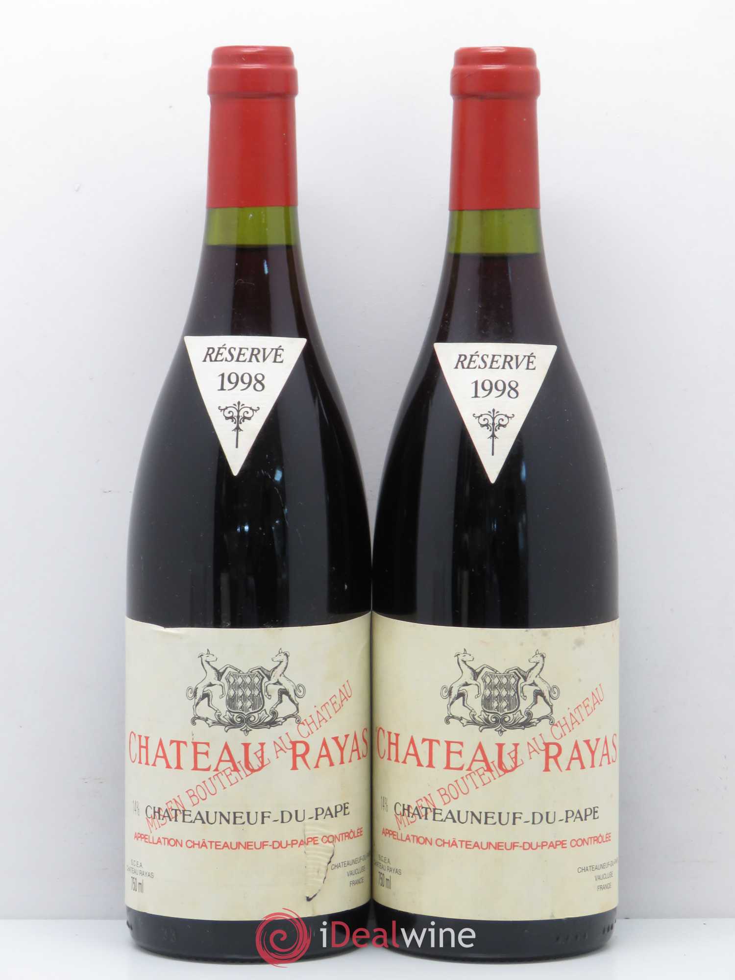 Châteauneuf-du-Pape Château Rayas Emmanuel Reynaud 1998 - Lot de 2 bouteilles - 0