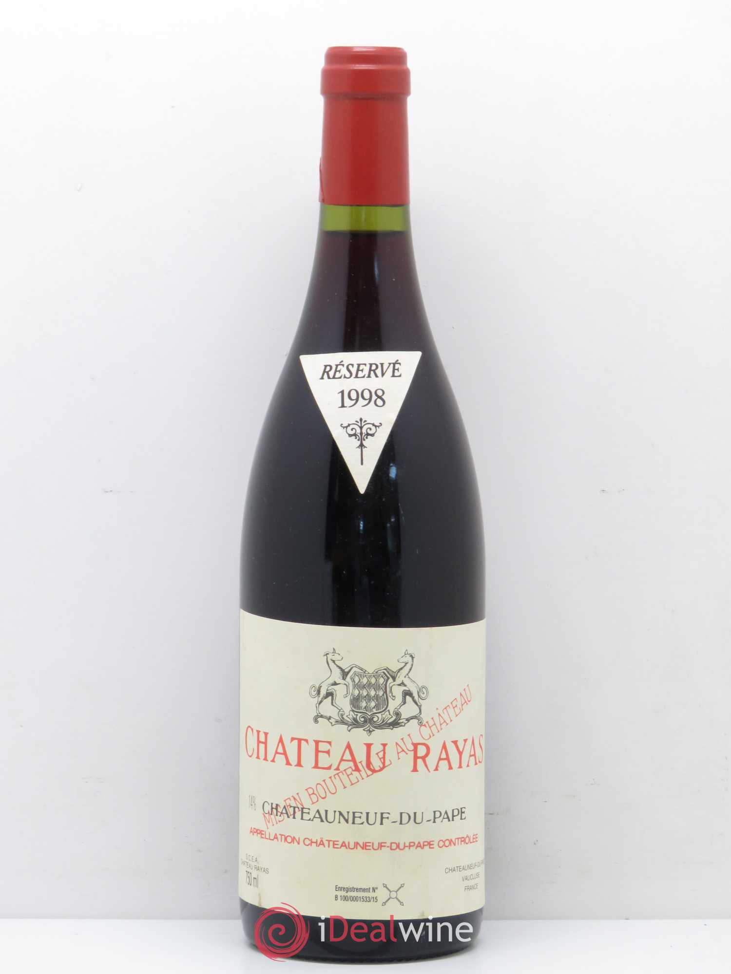 Châteauneuf-du-Pape Château Rayas Emmanuel Reynaud 1998 - Lot de 1 bouteille - 0