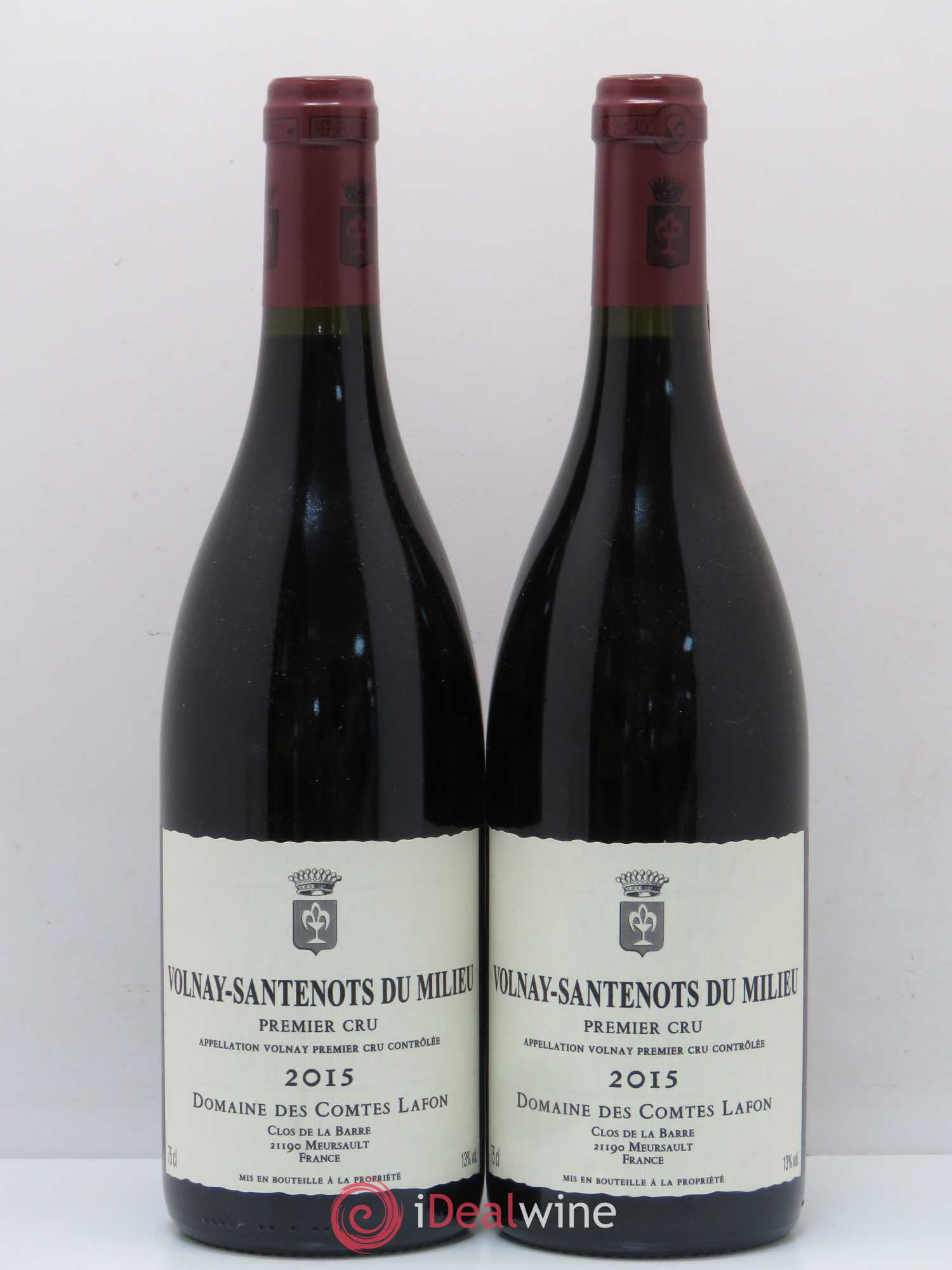 Volnay 1er Cru Santenots du Milieu Comtes Lafon (Domaine des) 2015 - Lot de 2 bouteilles - 0