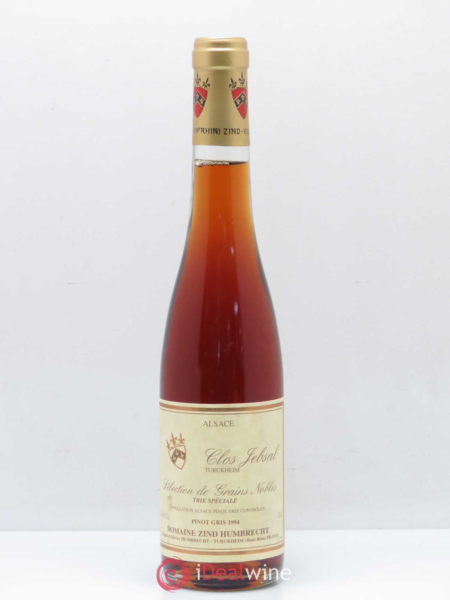 Alsace Pinot Gris Clos Jebsal Sélection de Grains Nobles Zind-Humbrecht (Domaine) Trie spéciale 1994 - Posten von 1 Demi-Flasche - 0