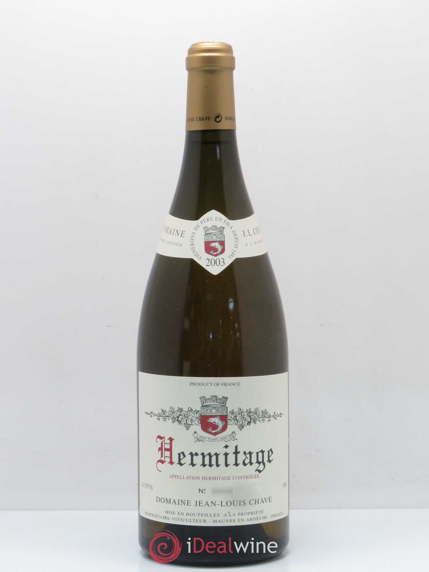 Hermitage Jean-Louis Chave 2003 - Lot de 1 magnum - 0