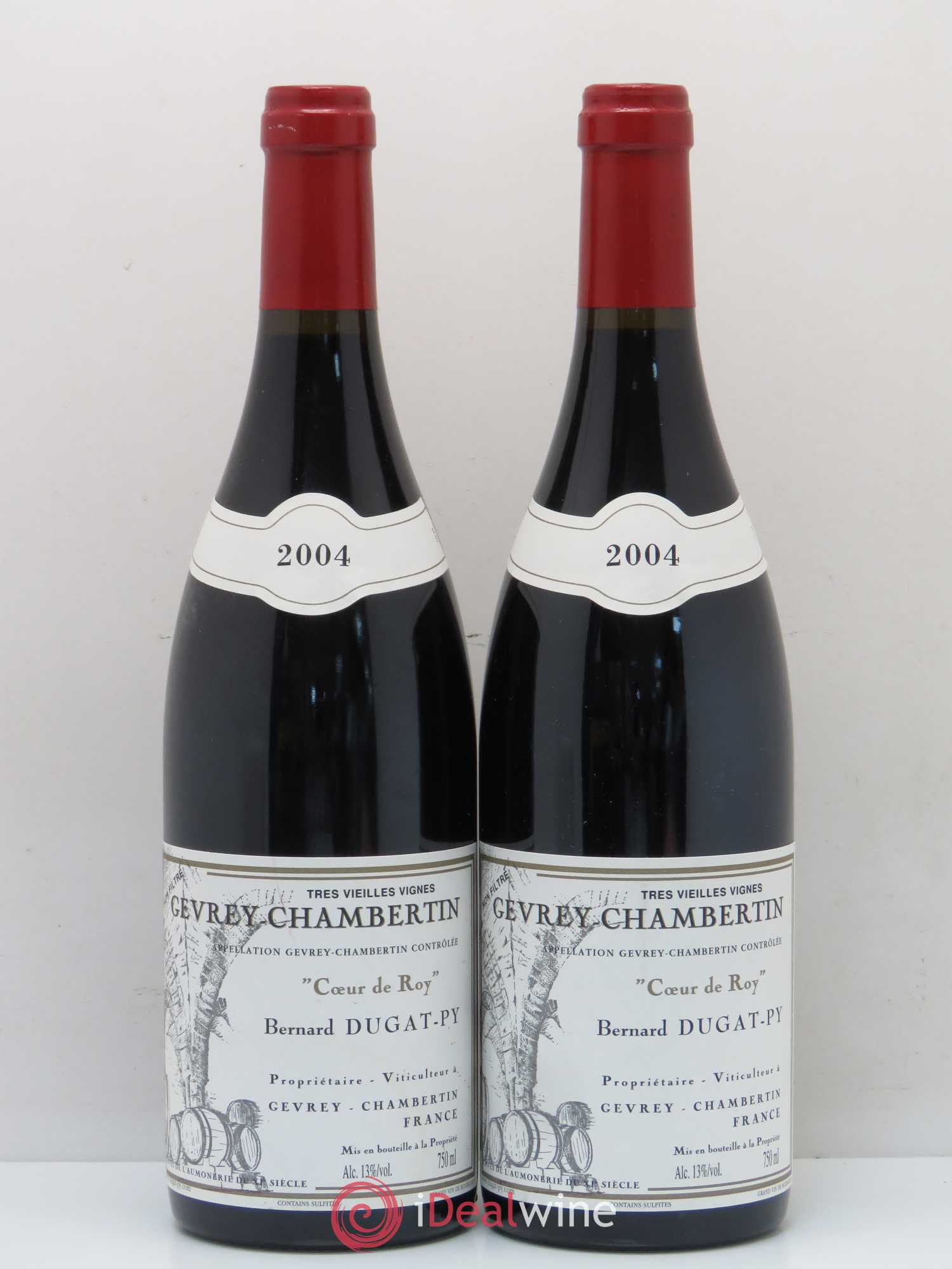 Gevrey-Chambertin Coeur de Roy Très Vieilles Vignes Dugat-Py 2004 - Lot de 2 bouteilles - 0
