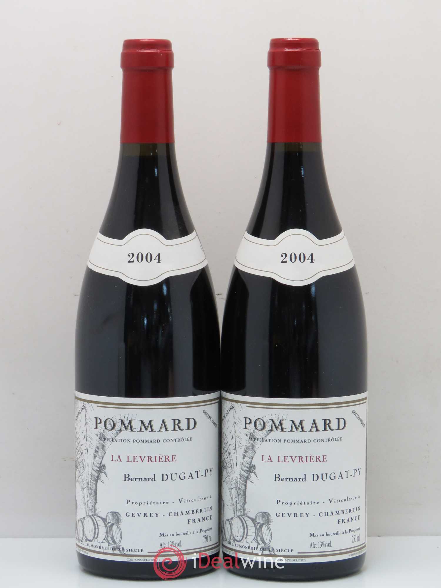Pommard La Levrière Dugat-Py 2004 - Lot de 2 bouteilles - 0