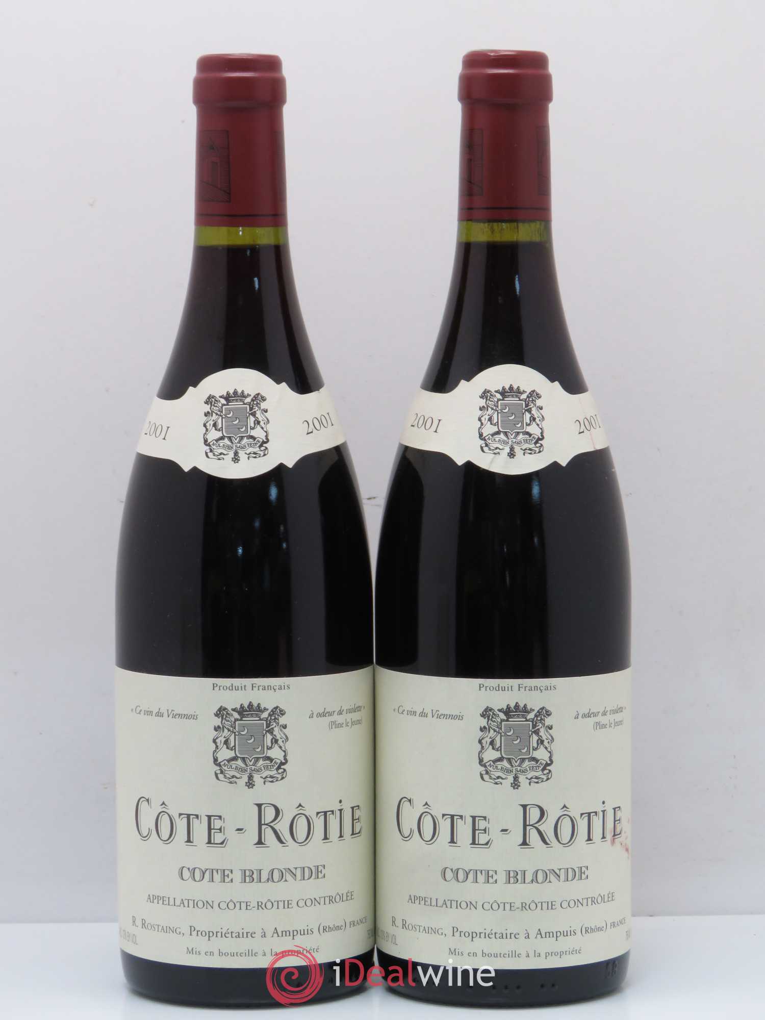 Côte-Rôtie Côte Blonde René Rostaing 2001 - Posten von 2 Flaschen - 0