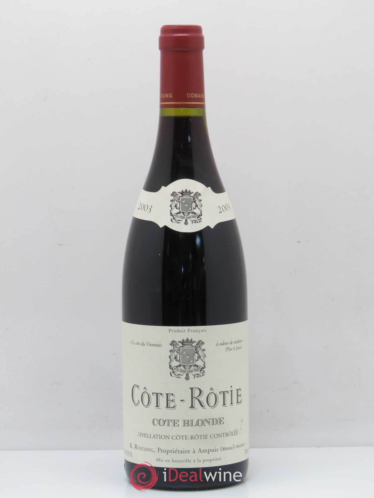Côte-Rôtie Côte Blonde René Rostaing 2003 - Posten von 1 Flasche - 0