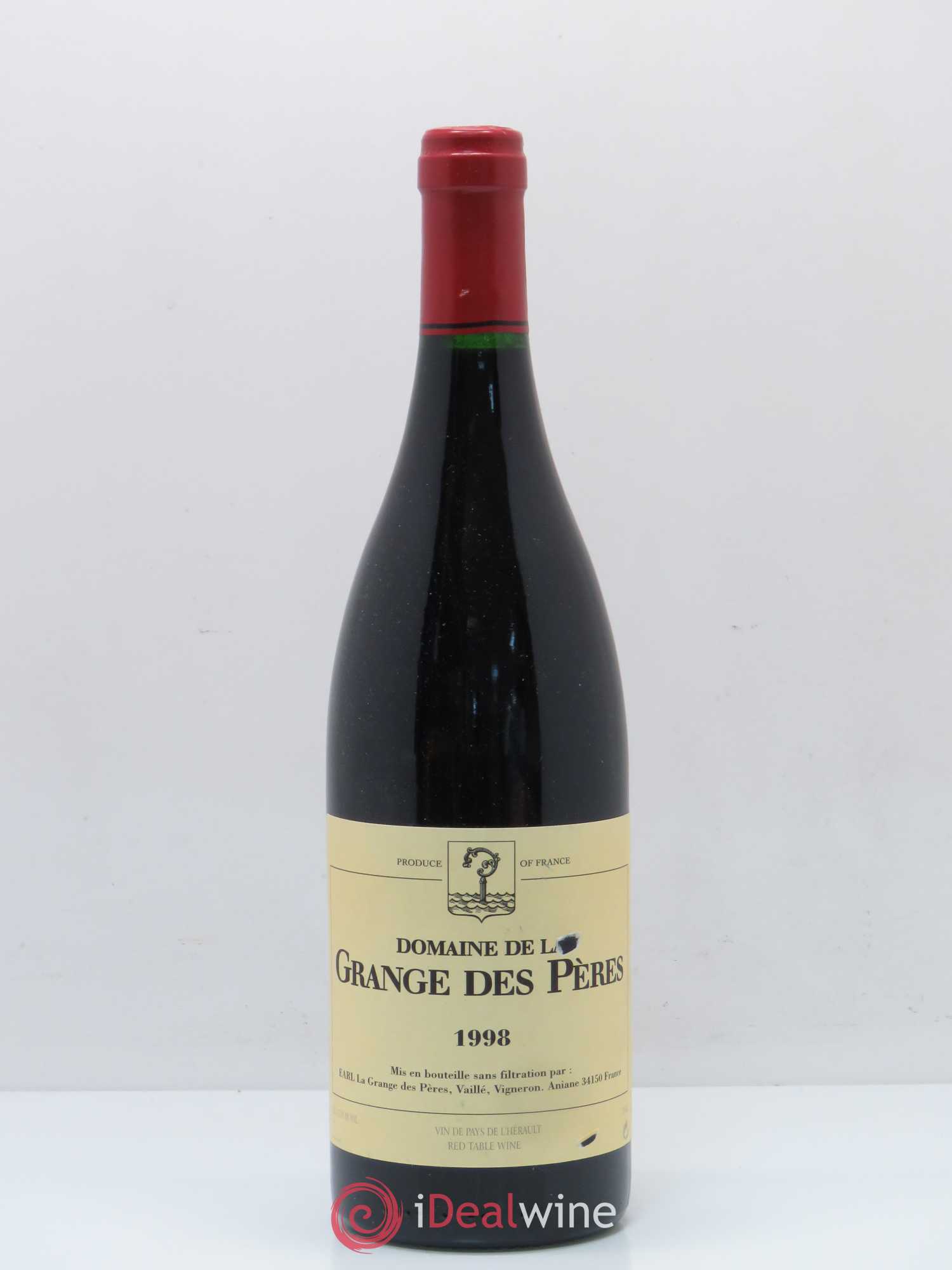Pays d'Hérault Grange des Pères Laurent Vaillé 1998 - Lot de 1 bouteille - 0