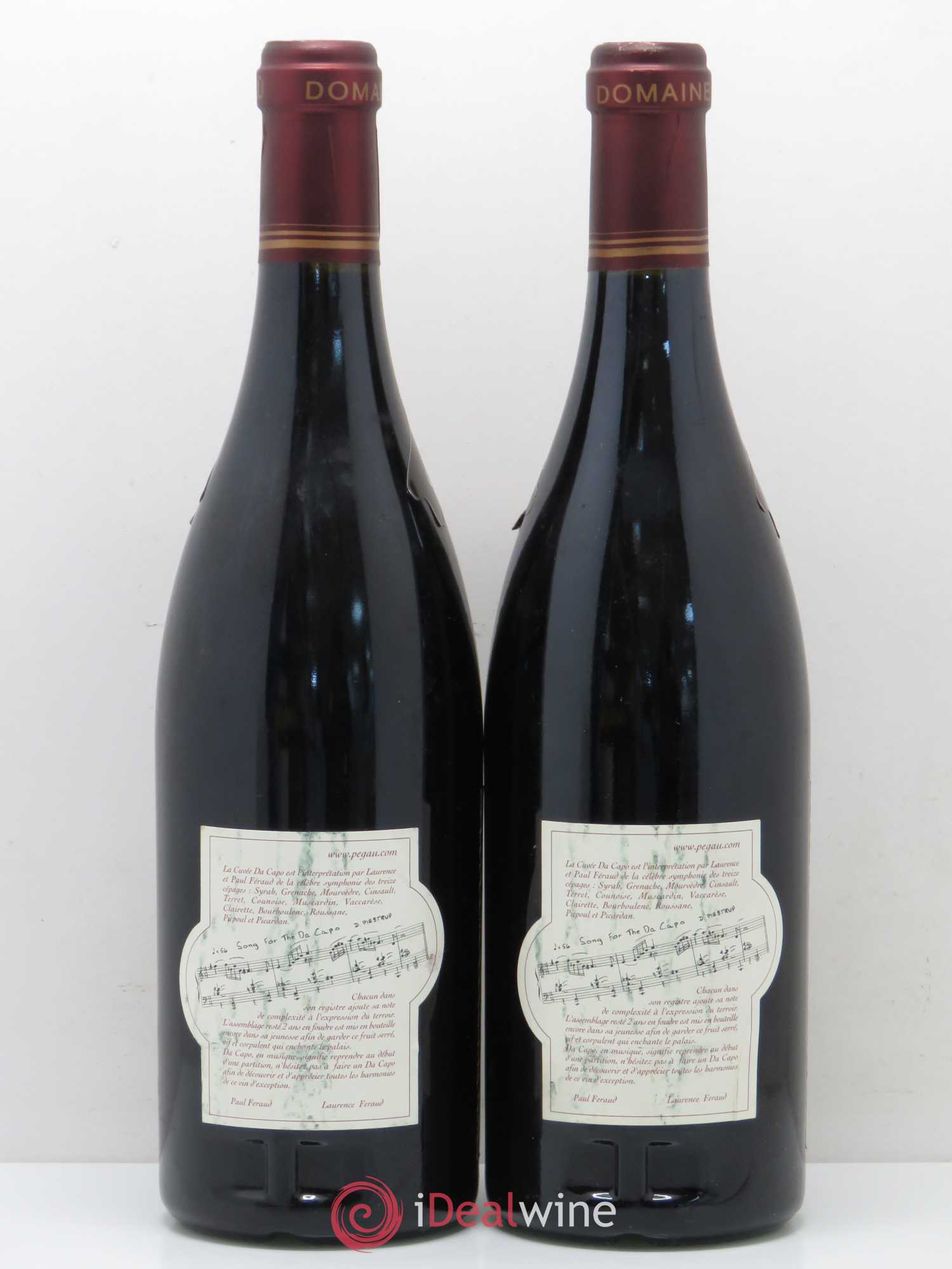 Châteauneuf-du-Pape Domaine du Pégau Cuvée Da Capo Paul et Laurence Féraud 2000 - Lot de 2 bouteilles - 1