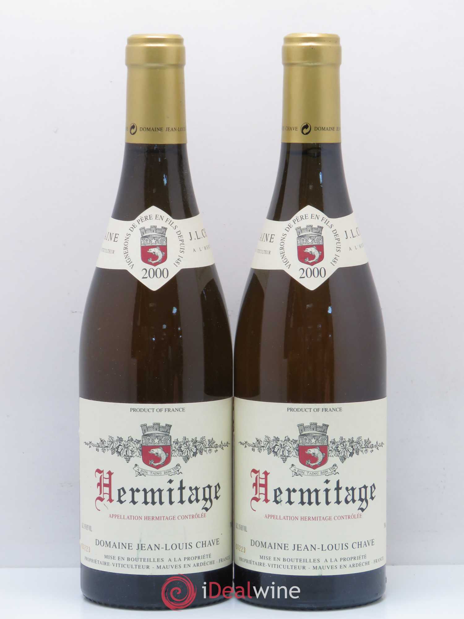 Hermitage Jean-Louis Chave 2000 - Lot de 2 bouteilles - 0