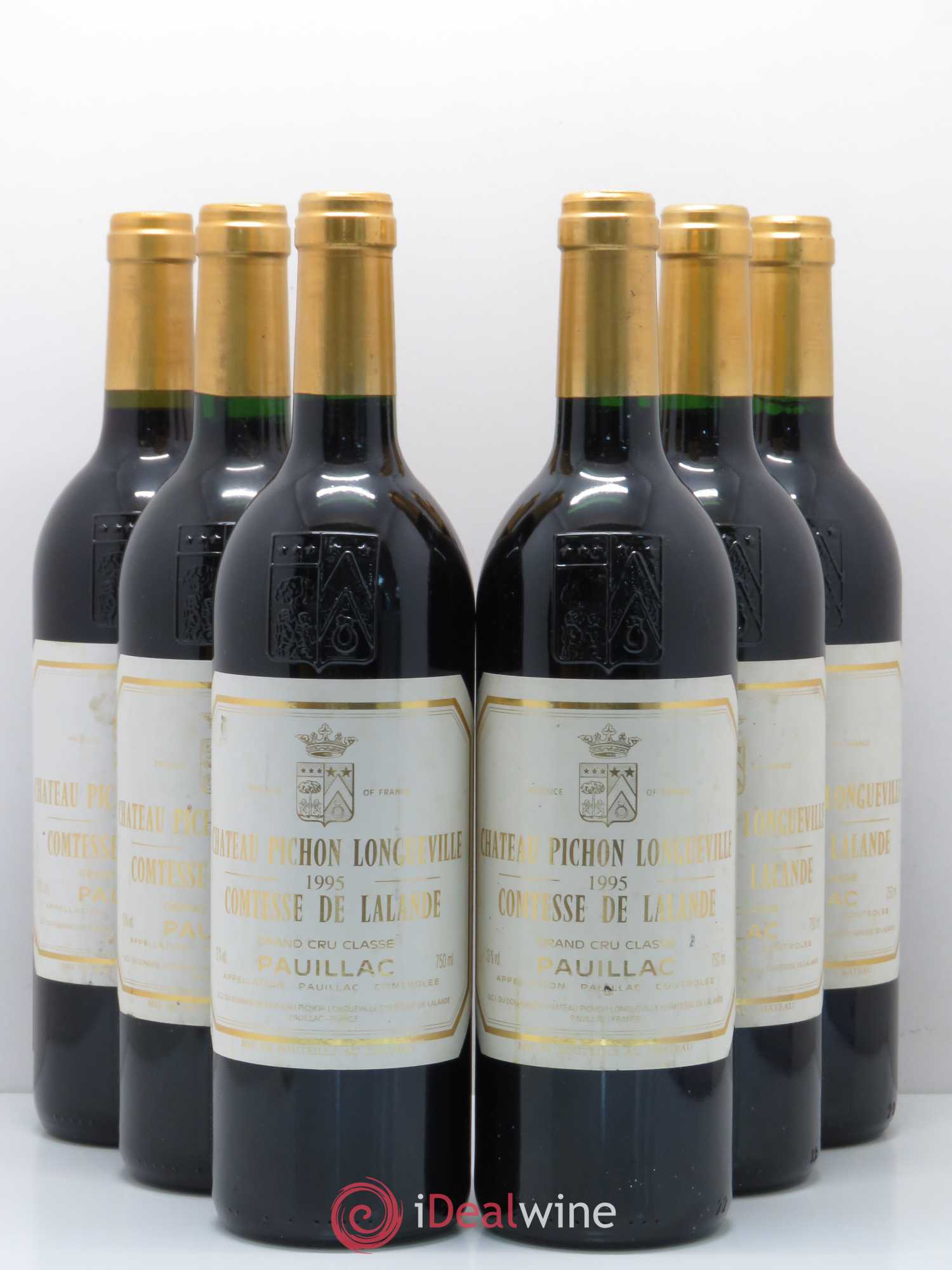 Château Pichon Longueville Comtesse de Lalande 2ème Grand Cru Classé 1995 - Lot de 6 bouteilles - 0
