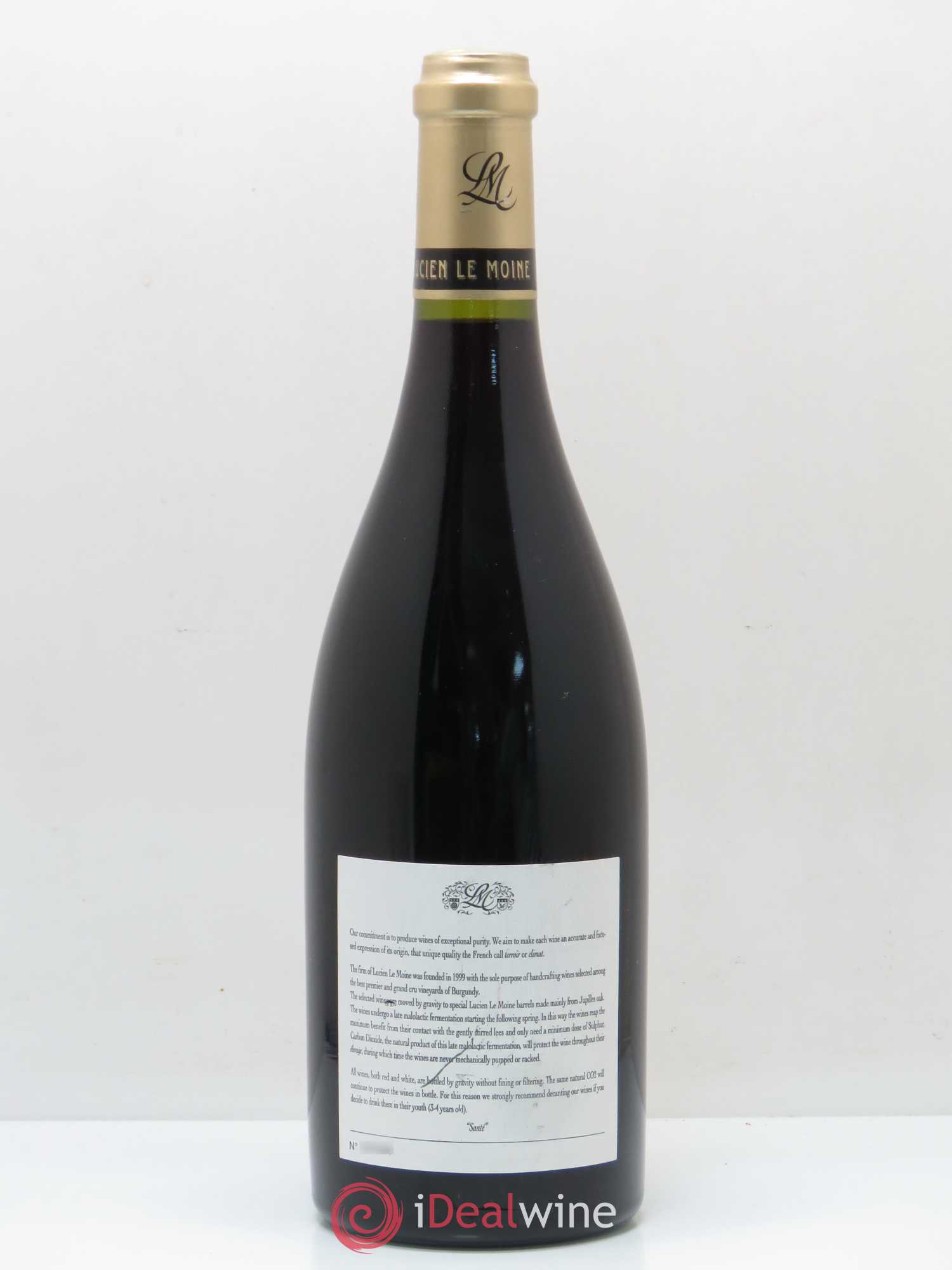 Bonnes-Mares Grand Cru Lucien Le Moine 2005 - Lot de 1 bouteille - 1