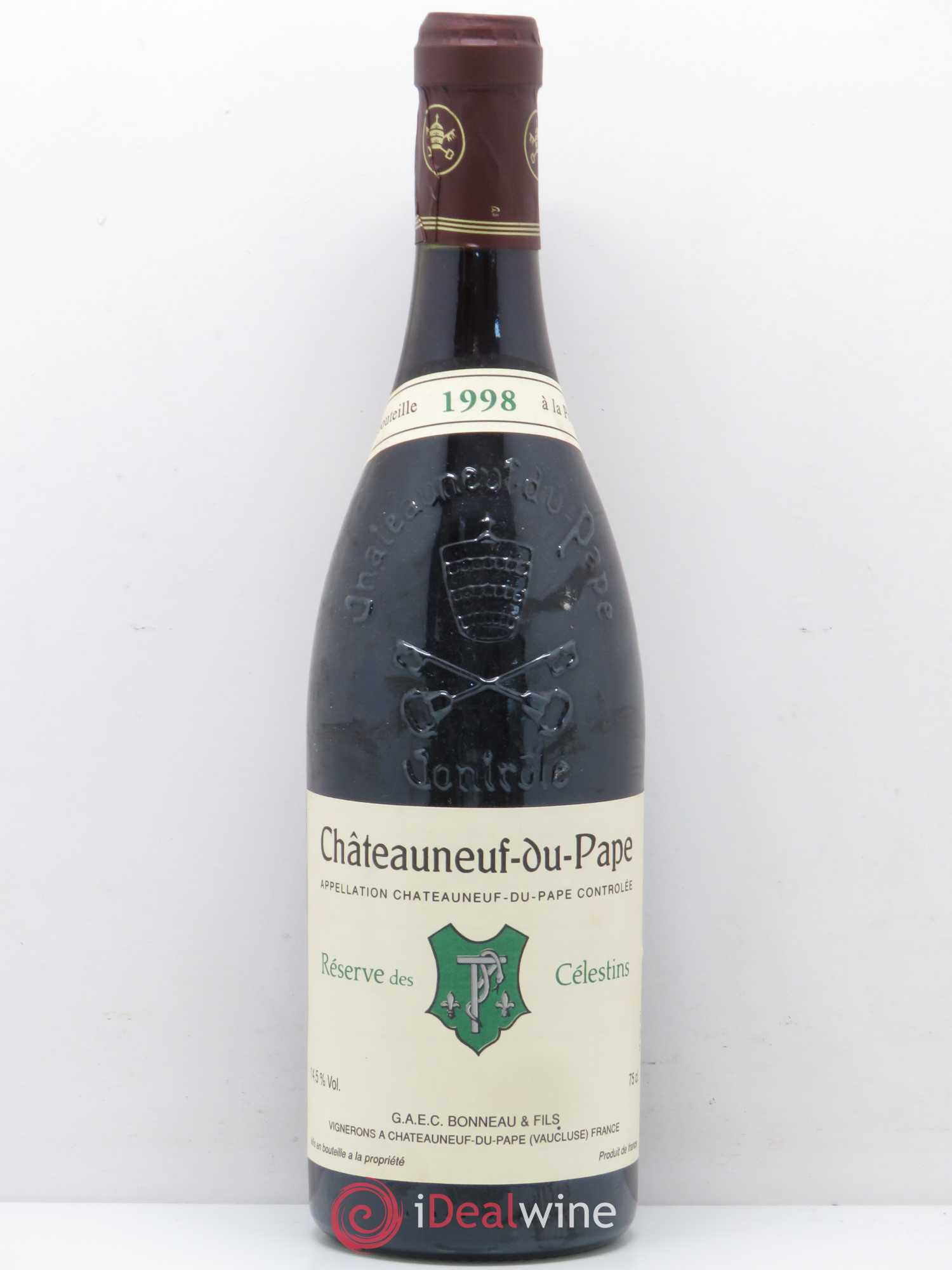 Châteauneuf-du-Pape Réserve des Célestins Henri Bonneau & Fils 1998 - Lot de 1 bouteille - 0