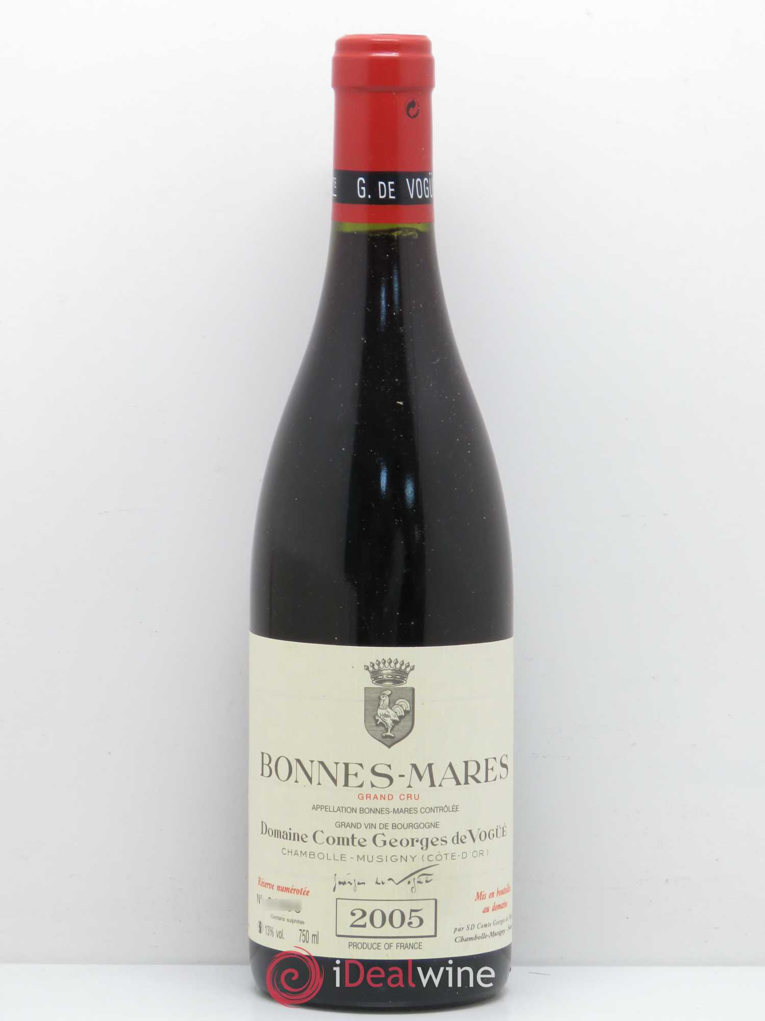 Bonnes-Mares Grand Cru Comte Georges de Vogüé 2005 - Lot de 1 bouteille - 0