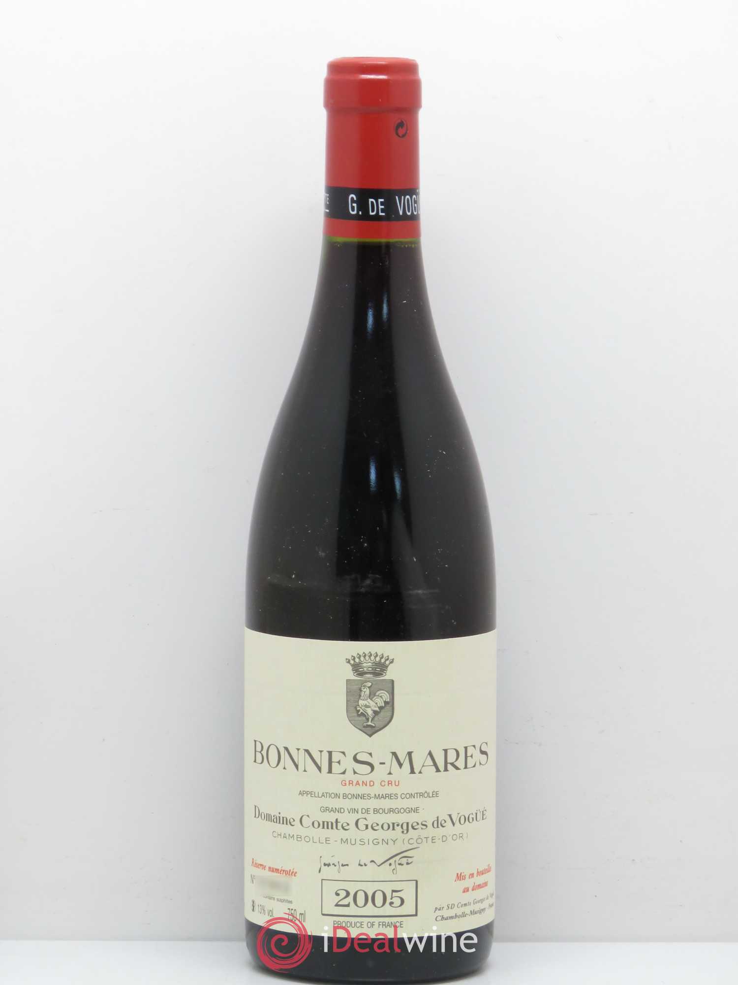 Bonnes-Mares Grand Cru Comte Georges de Vogüé 2005 - Lot de 1 bouteille - 0