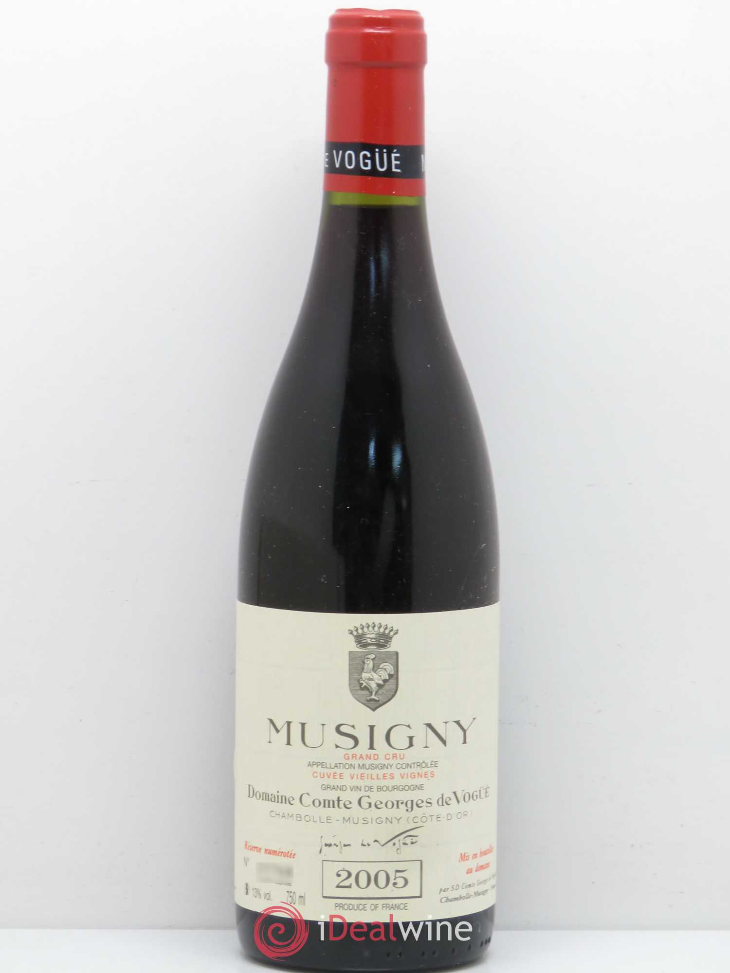 Musigny Grand Cru Cuvée Vieilles Vignes Comte Georges de Vogüé 2005 - Lot de 1 bouteille - 0