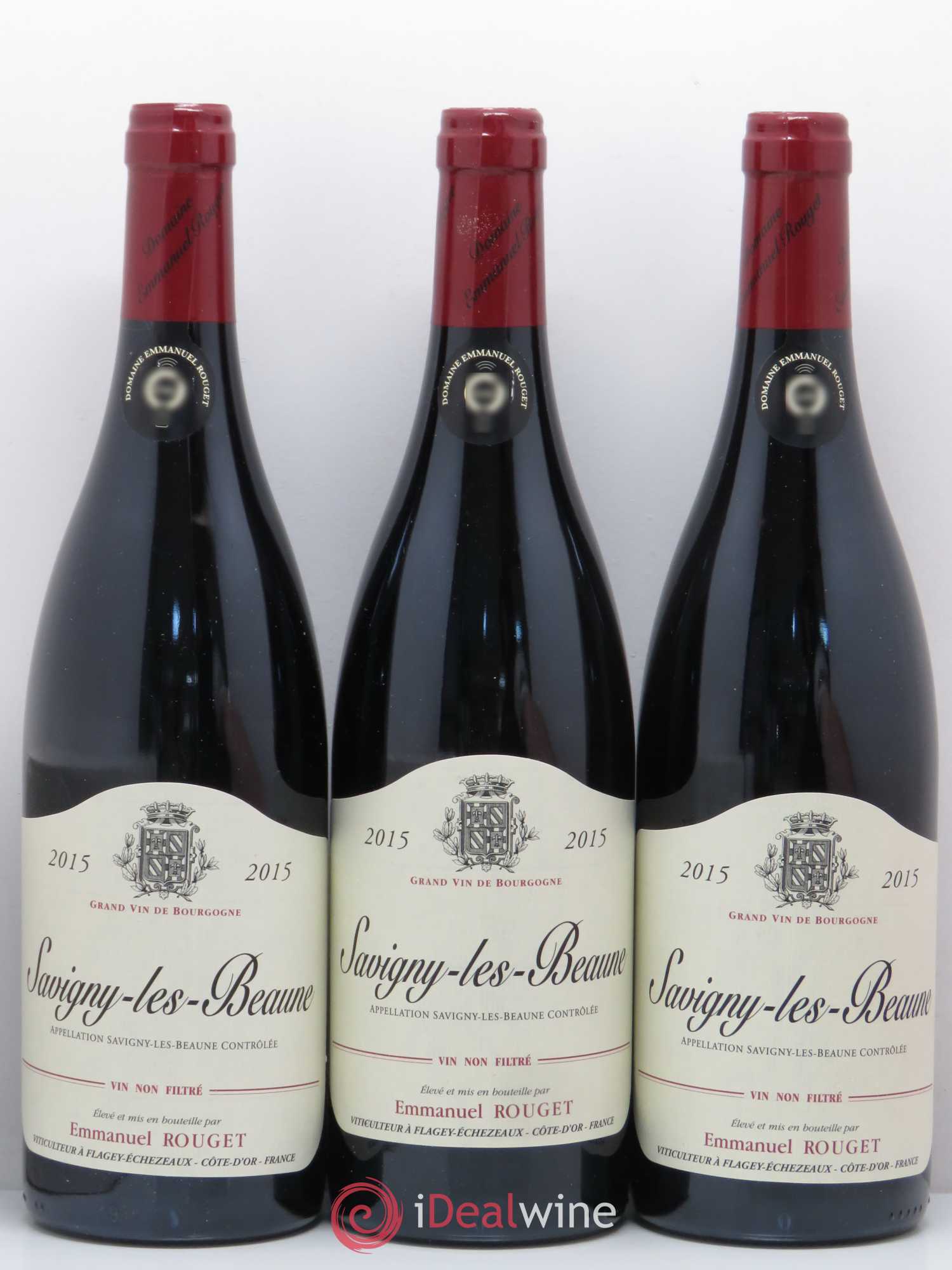 Savigny-lès-Beaune Emmanuel Rouget 2015 - Lot de 3 bouteilles - 0