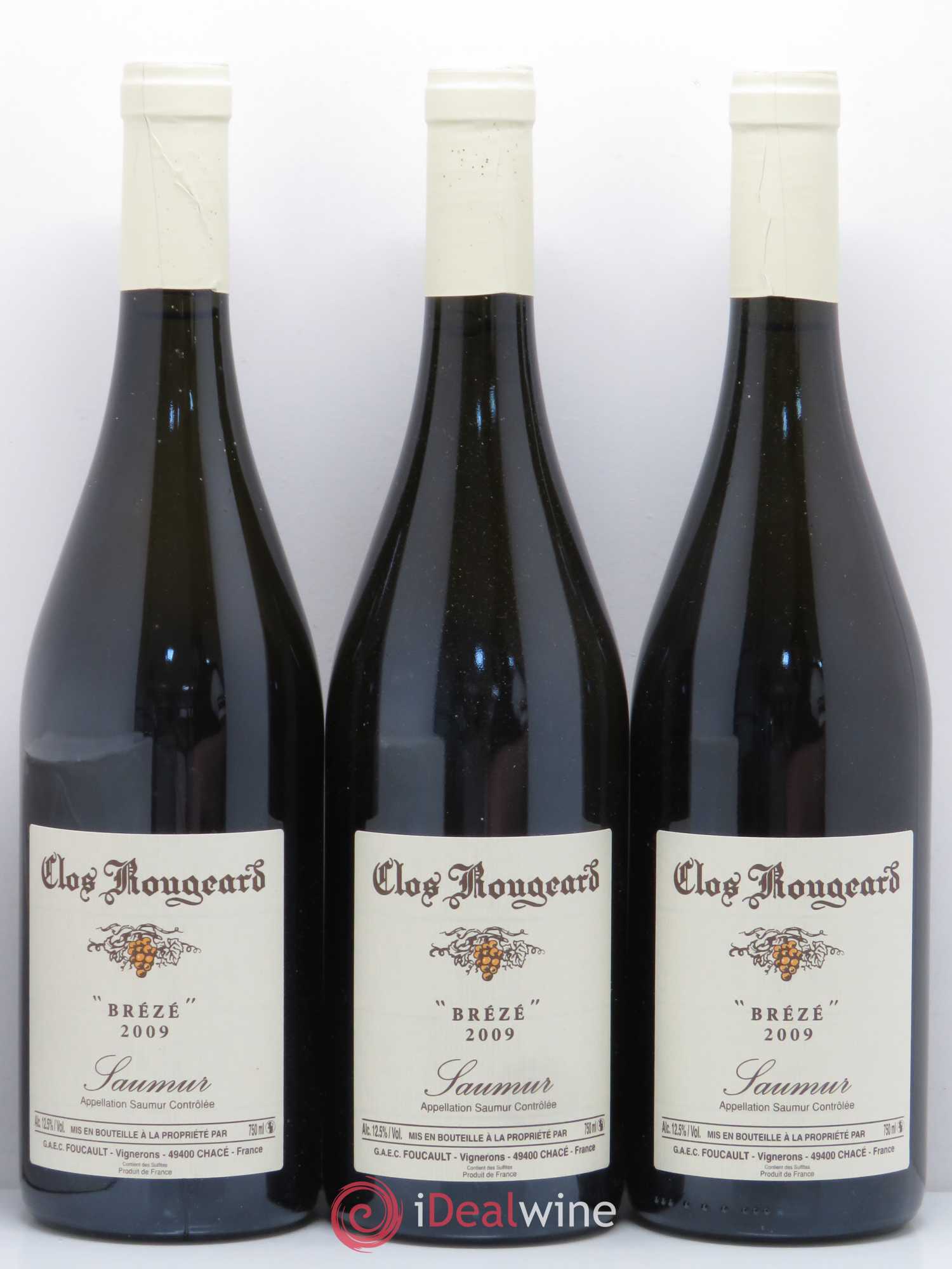 Saumur Brézé Clos Rougeard 2009 - Lot de 3 bouteilles - 0