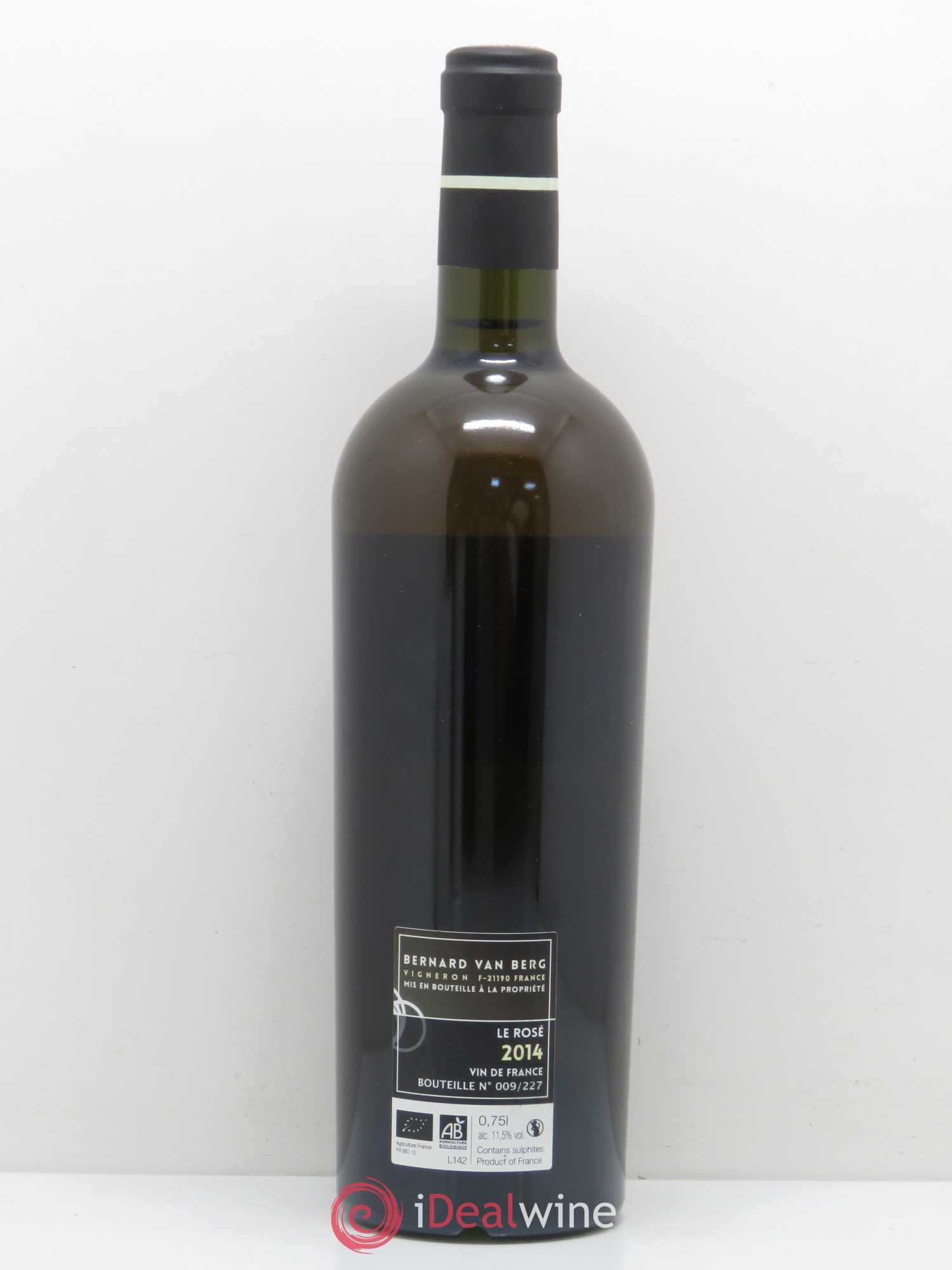 Bourgogne Le Rosé van Berg 2014 - Posten von 1 Flasche - 1
