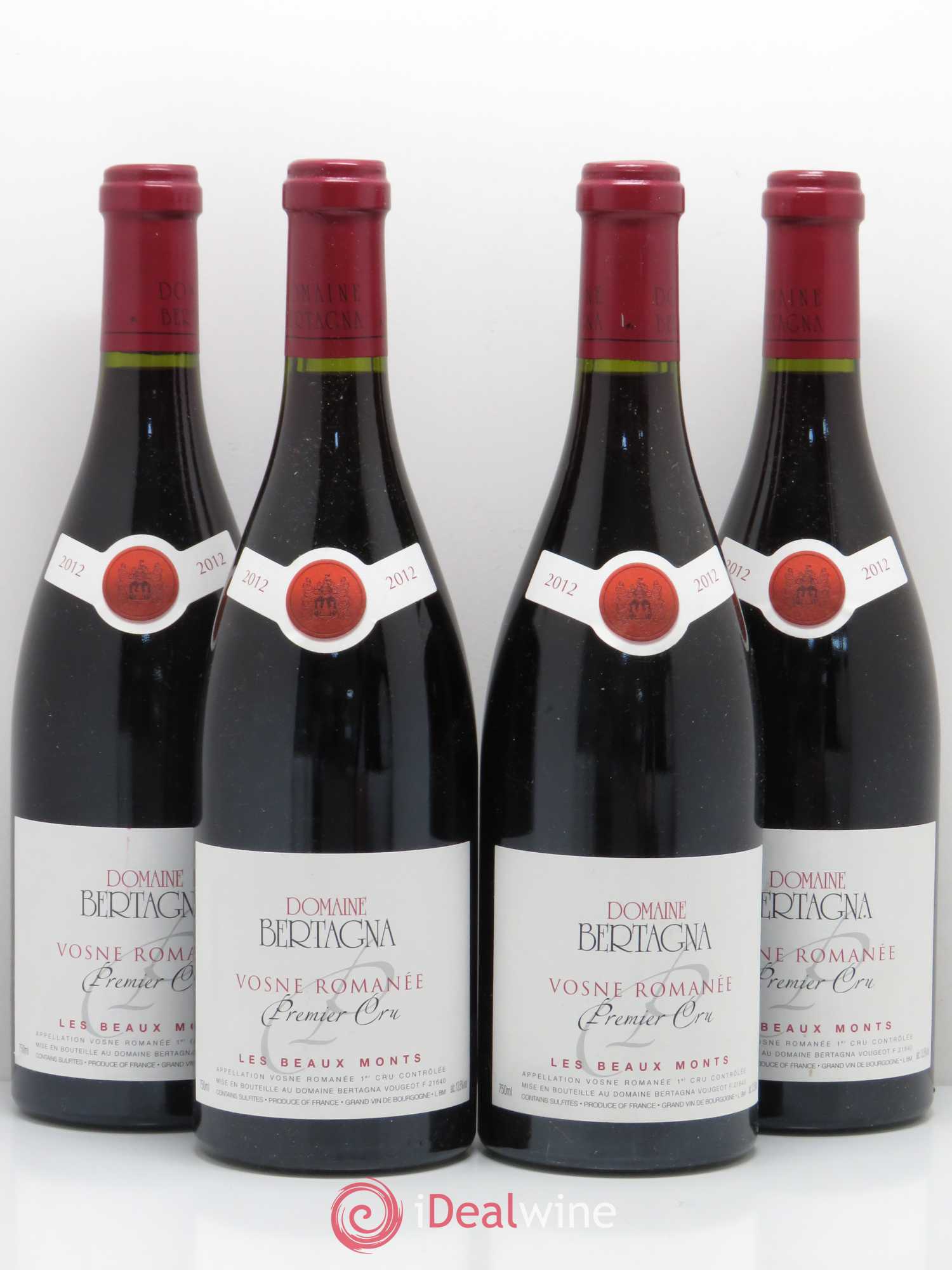Vosne-Romanée 1er Cru Les Beaux-Monts Bertagna 2012 - Lot de 4 bouteilles - 0