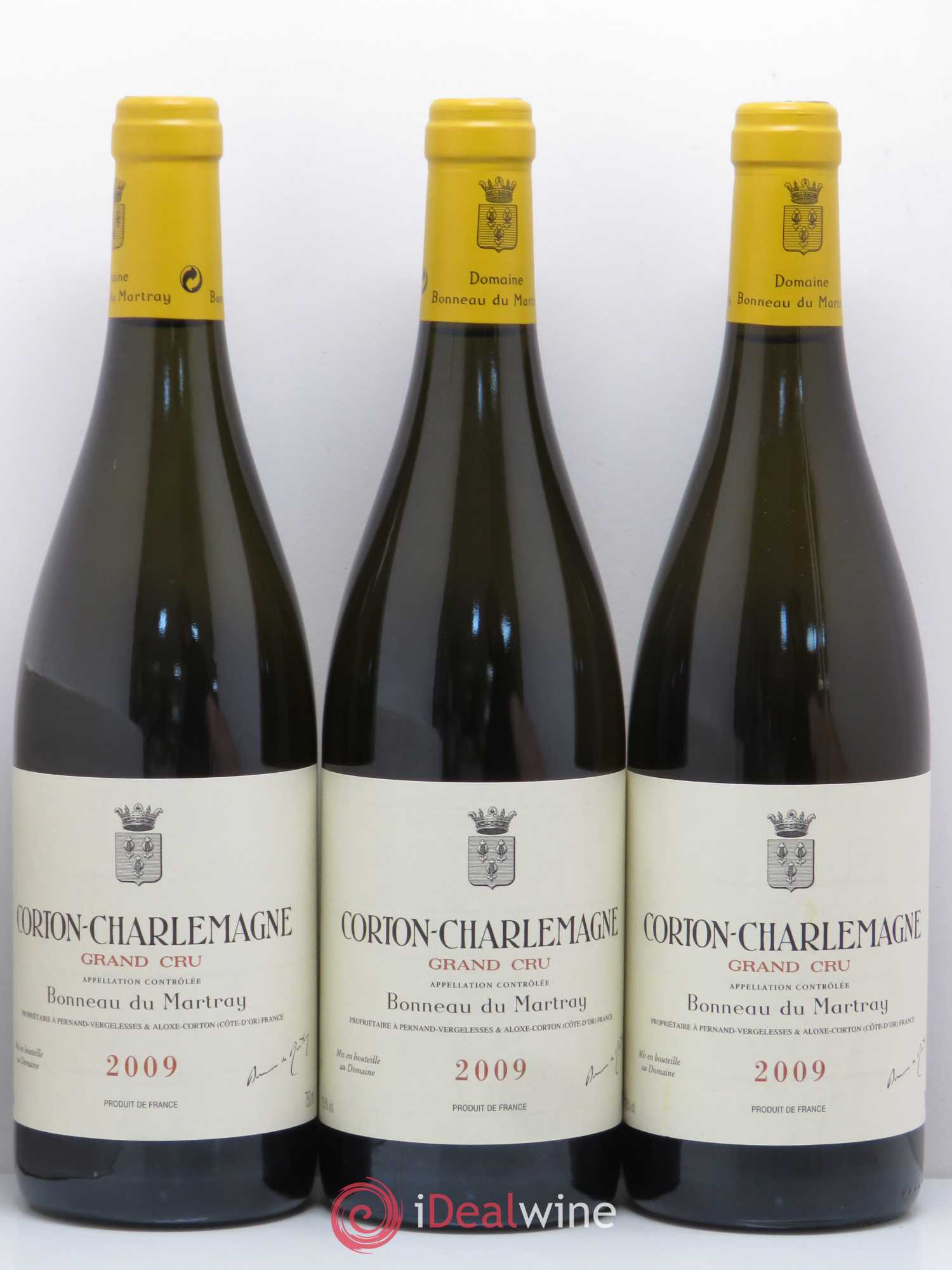 Corton-Charlemagne Grand Cru Bonneau du Martray (Domaine) 2009 - Lot de 3 bouteilles - 0