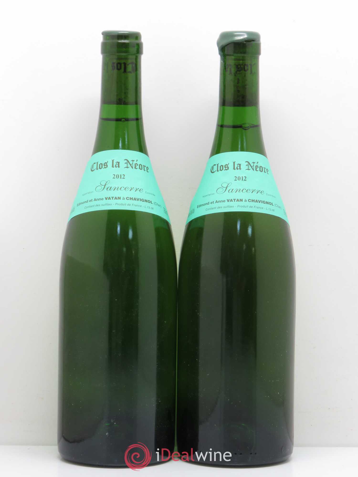 Sancerre Clos la Neore Edmond Vatan 2012 - Lot de 2 bouteilles - 0