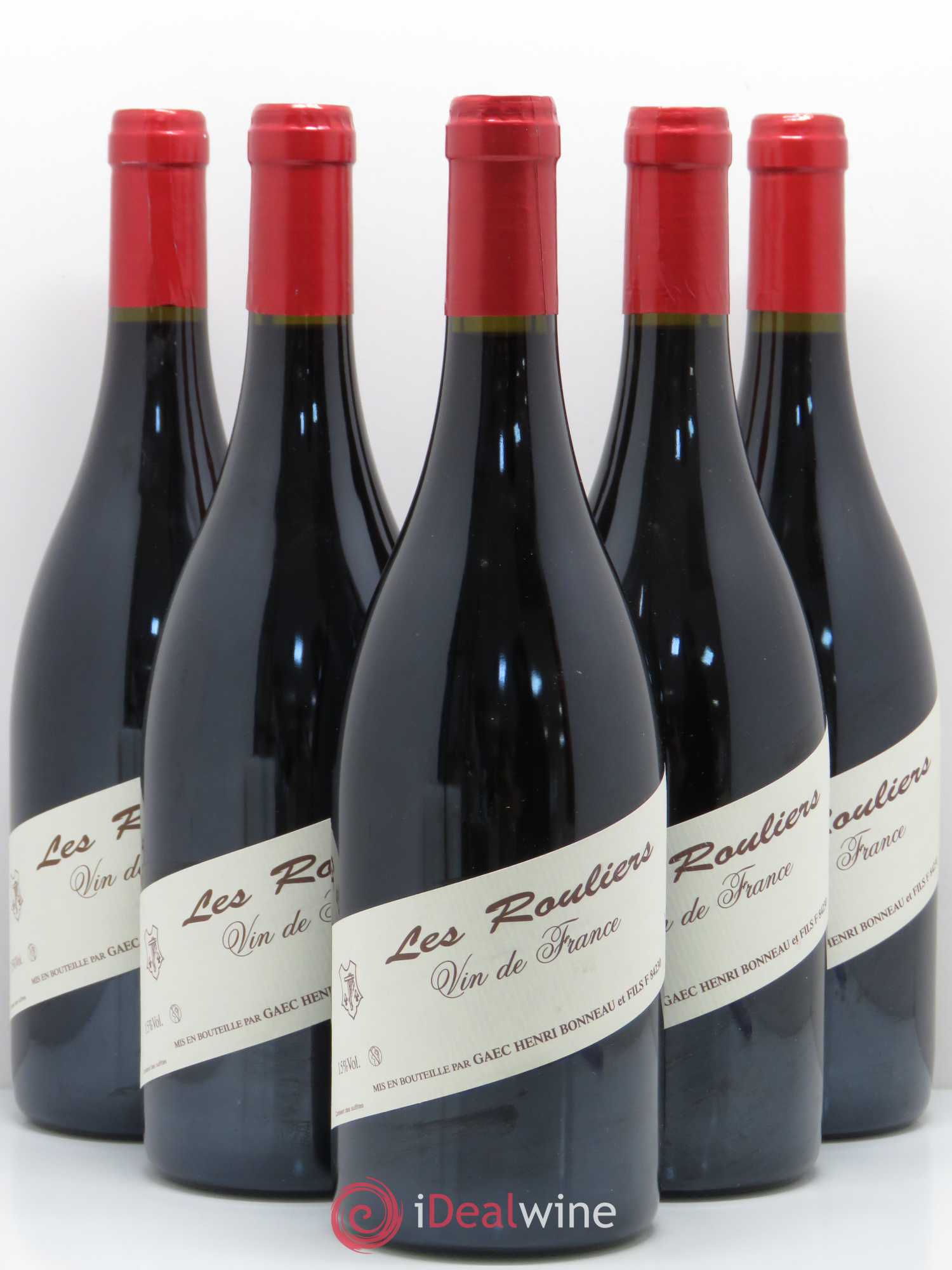 Vin de France Les Rouliers Henri Bonneau & Fils Vendange 2011/2012 - Lot de 5 bouteilles - 0