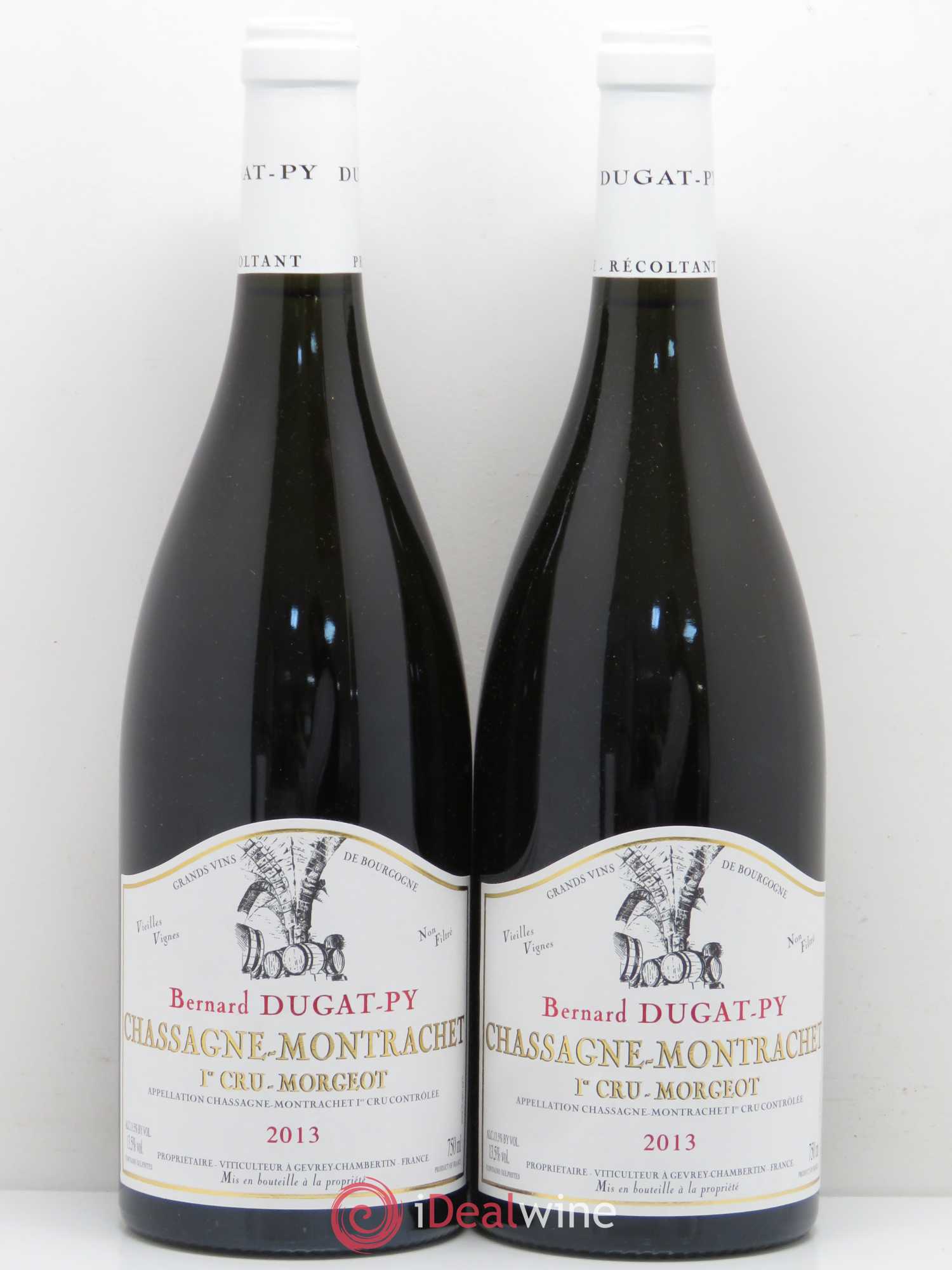 Chassagne-Montrachet 1er Cru Morgeot Dugat-Py vieilles vignes 2013 - Posten von 2 Flaschen - 0